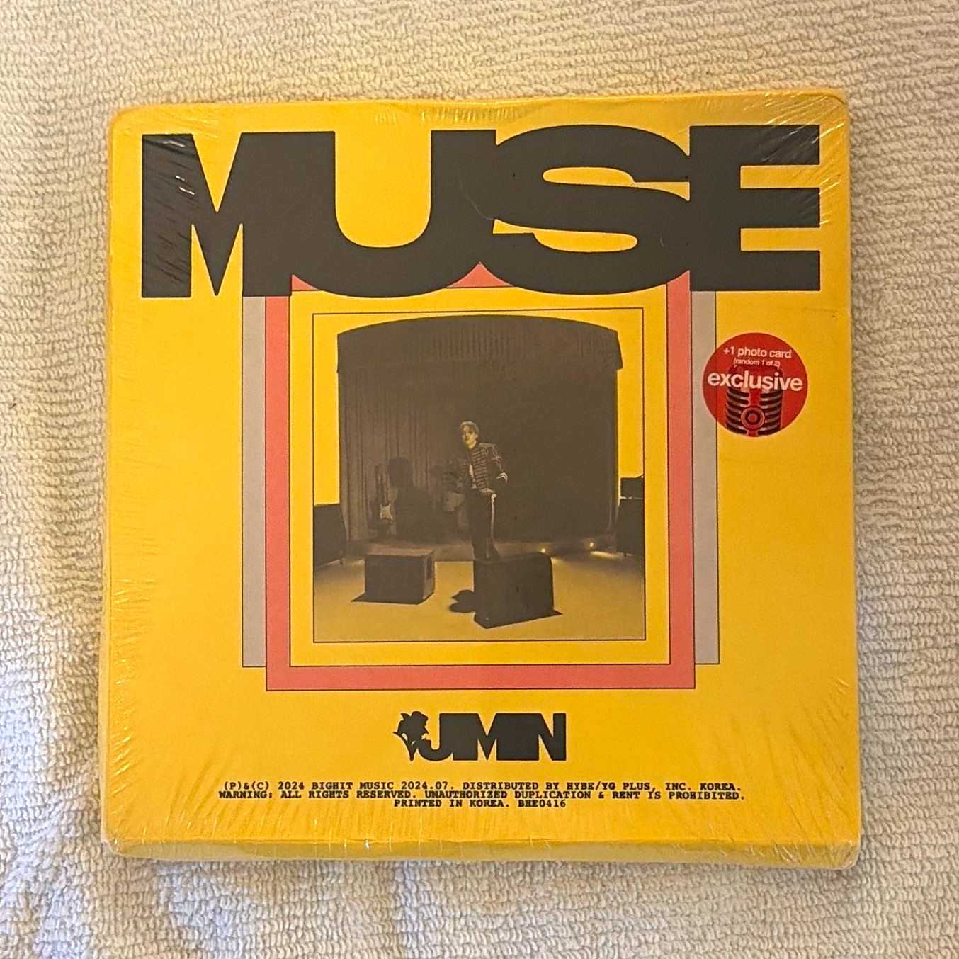 Jimin MUSE 2024 CD Album BIGHIT MUSIC K-Pop Sealed Yellow Cardboard Sleeve Jimin MUSE 2024 CD Album BIGHIT MUSIC K-Pop Sealed Yellow Cardboard Sleeve