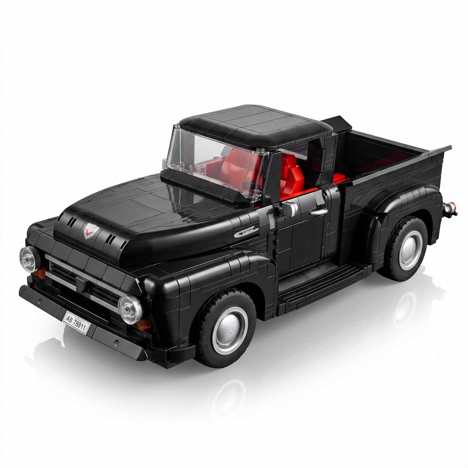 1953 American Muscle FORD F-100 PICKUP Truck DARK 1/14 Building Bricks 1406PCS 1953 American Muscle FORD F-100 PICKUP Truck DARK 1/14 Building Bricks 1406PCS