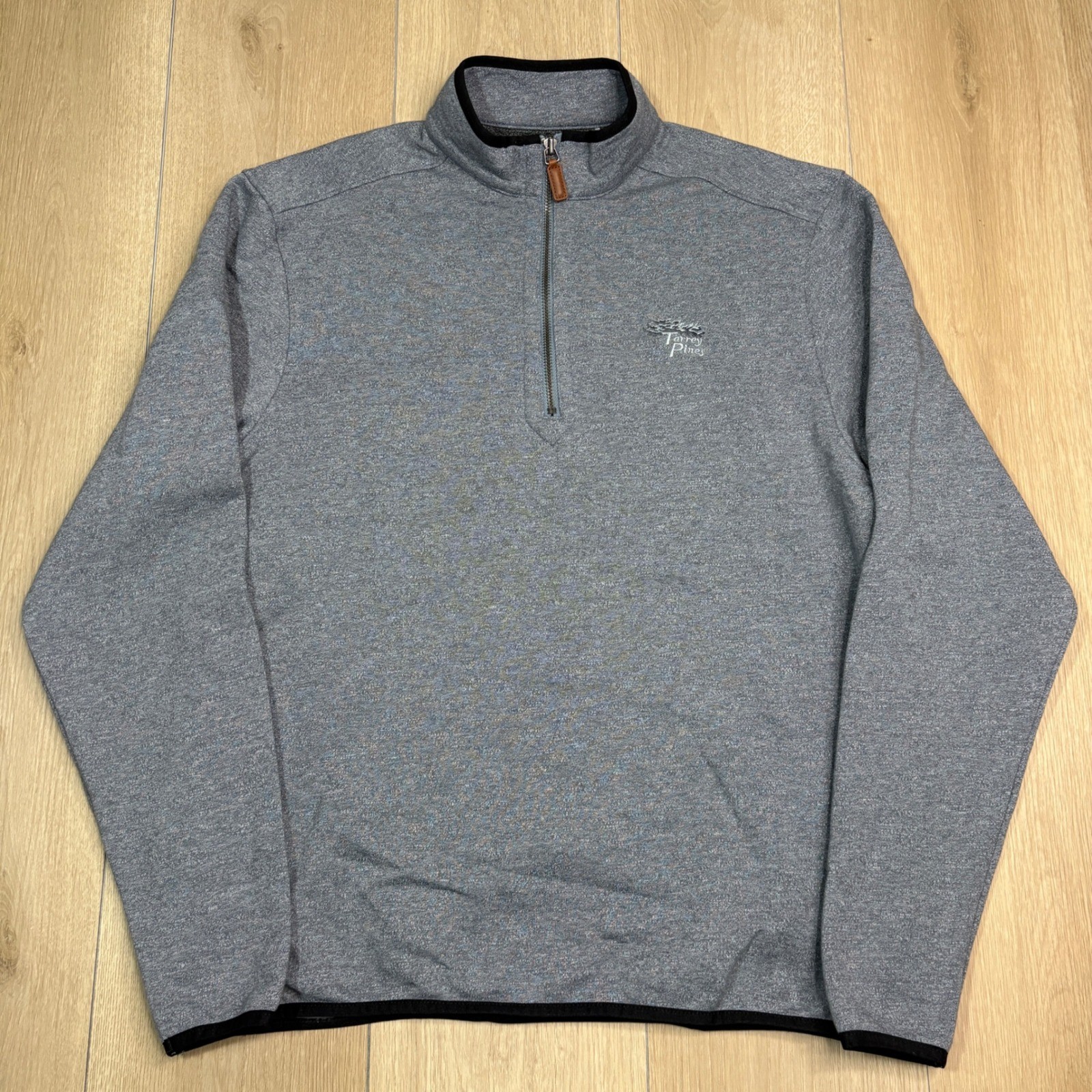 Bermuda Sands Torrey Pines Quarter Zip Pullover Heather Gray Golf Sweater 1/4 Bermuda Sands Torrey Pines Quarter Zip Pullover Heather Gray Golf Sweater 1/4