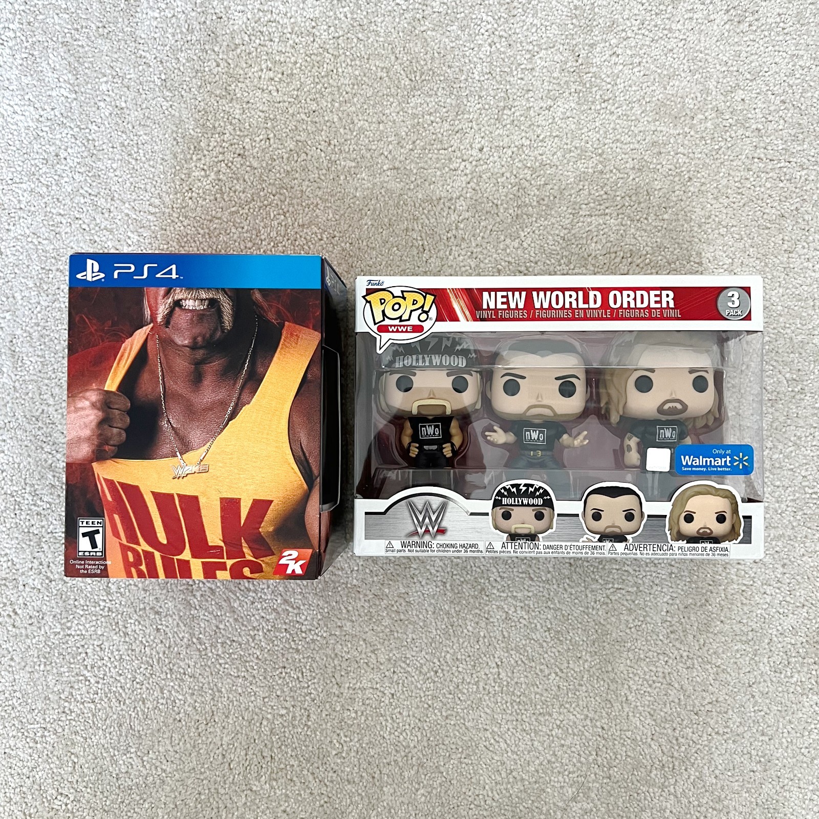 WWE 2K15 Hulkamania Edition PS4 (No Game) & Funko Vinyl New World Order 3-Pack