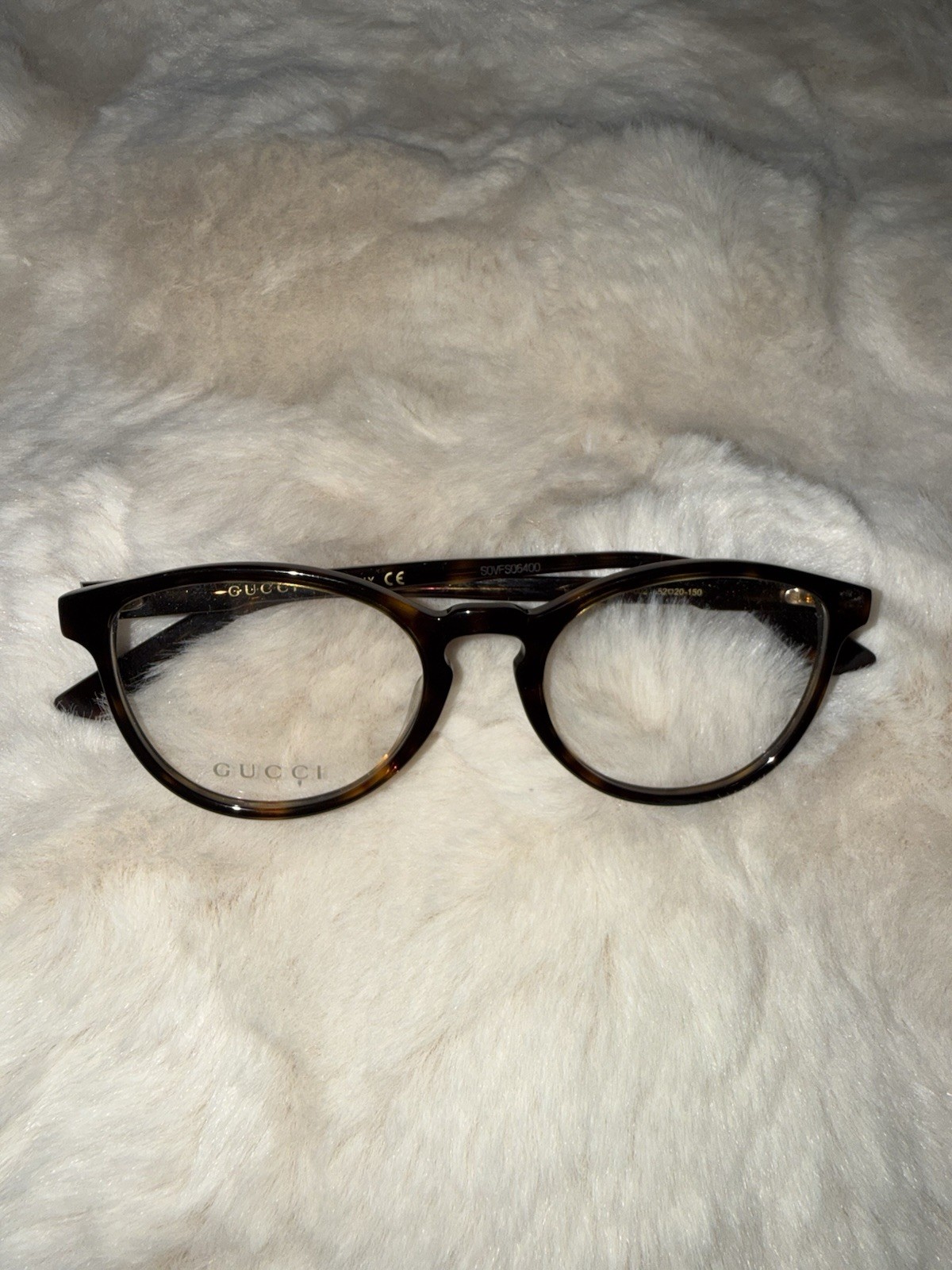 Gucci GG0534OA 002 Women’s Tortoise Brown Cat Eye 52-20-150 Never Worn