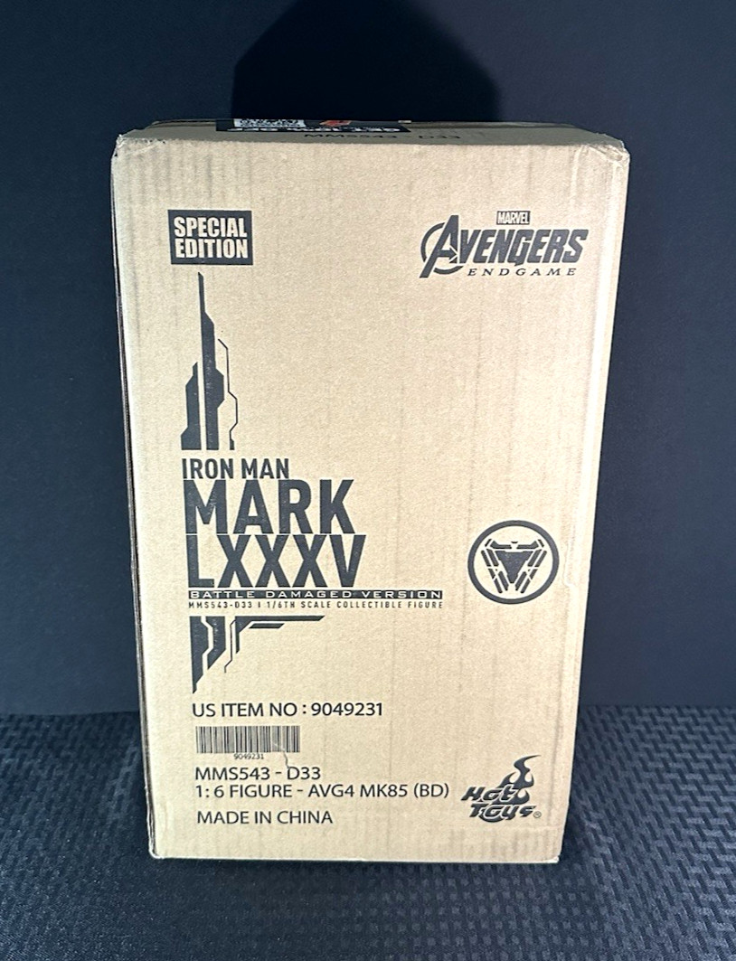 Hot Toys MMS543-D33 Iron Man MK85 Battle Damaged Avengers Endgame Factory Sealed