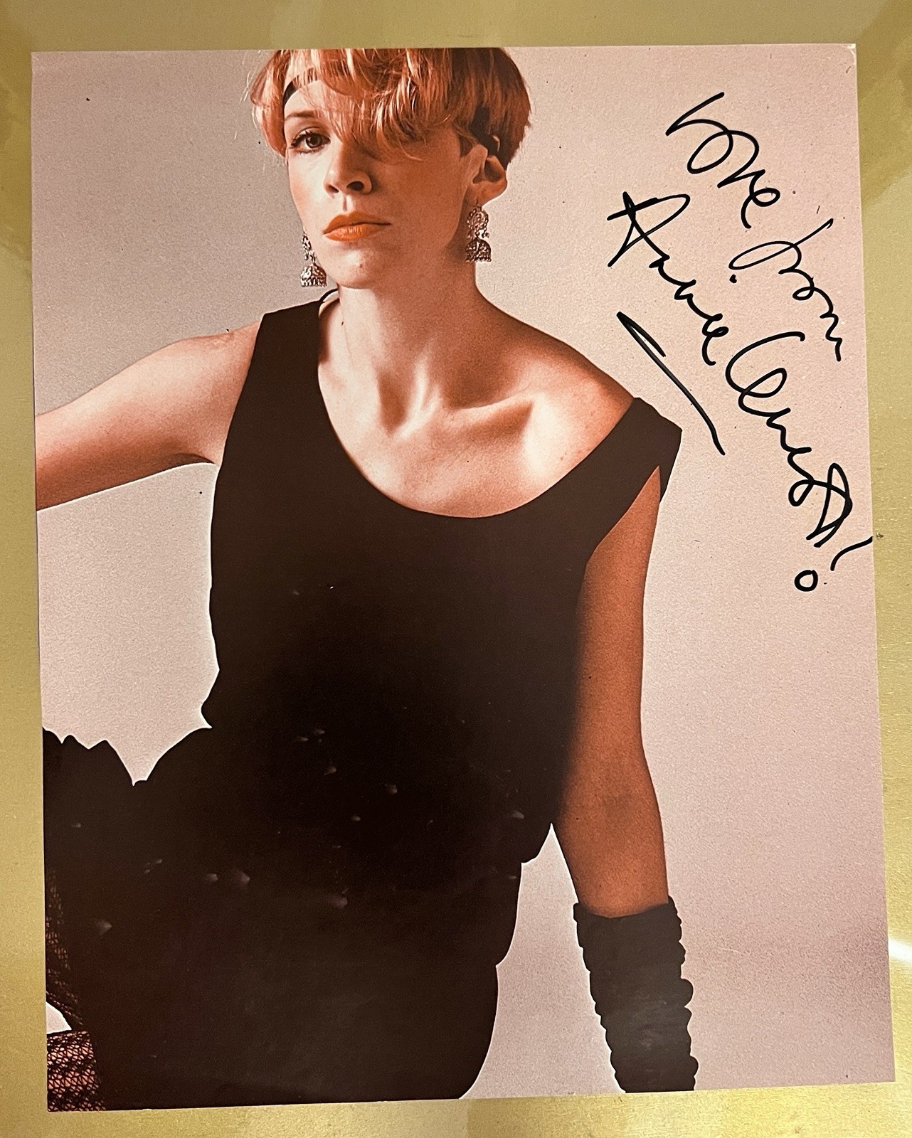 Vintage Eurythmics Annie Lennox autograph 1980s icon signed Vintage Eurythmics Annie Lennox autograph 1980s icon signed
