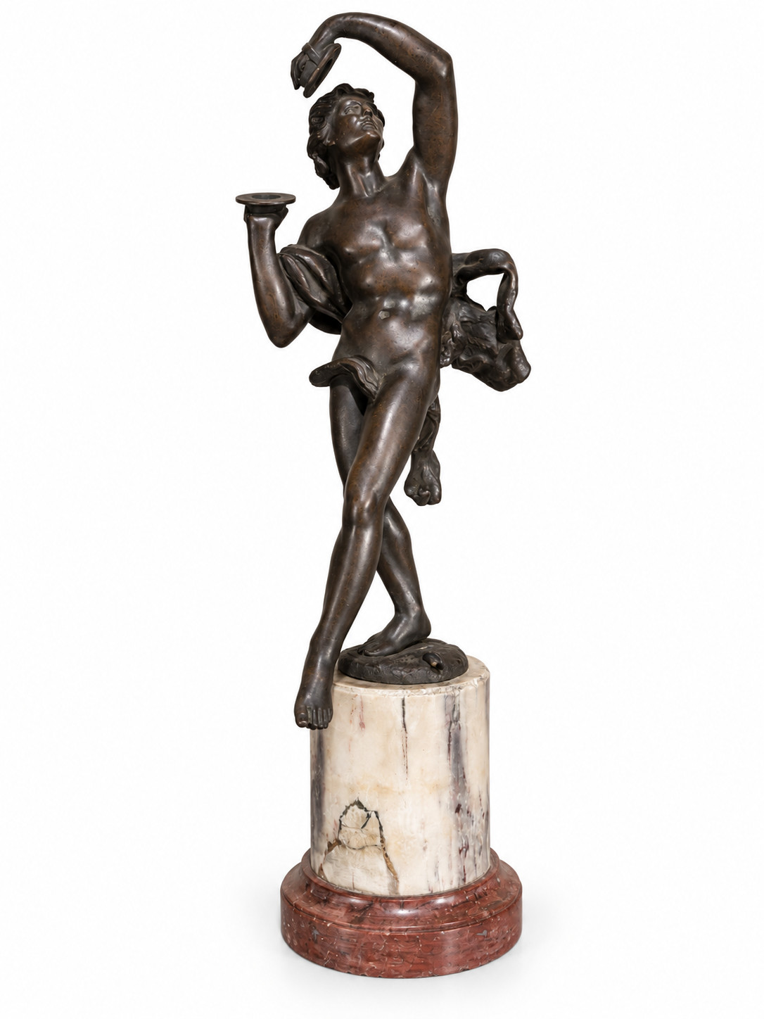 19th Century Italian Grand Tour Patinated Bronze Figure \ 19th Century Italian Grand Tour Patinated Bronze Figure \