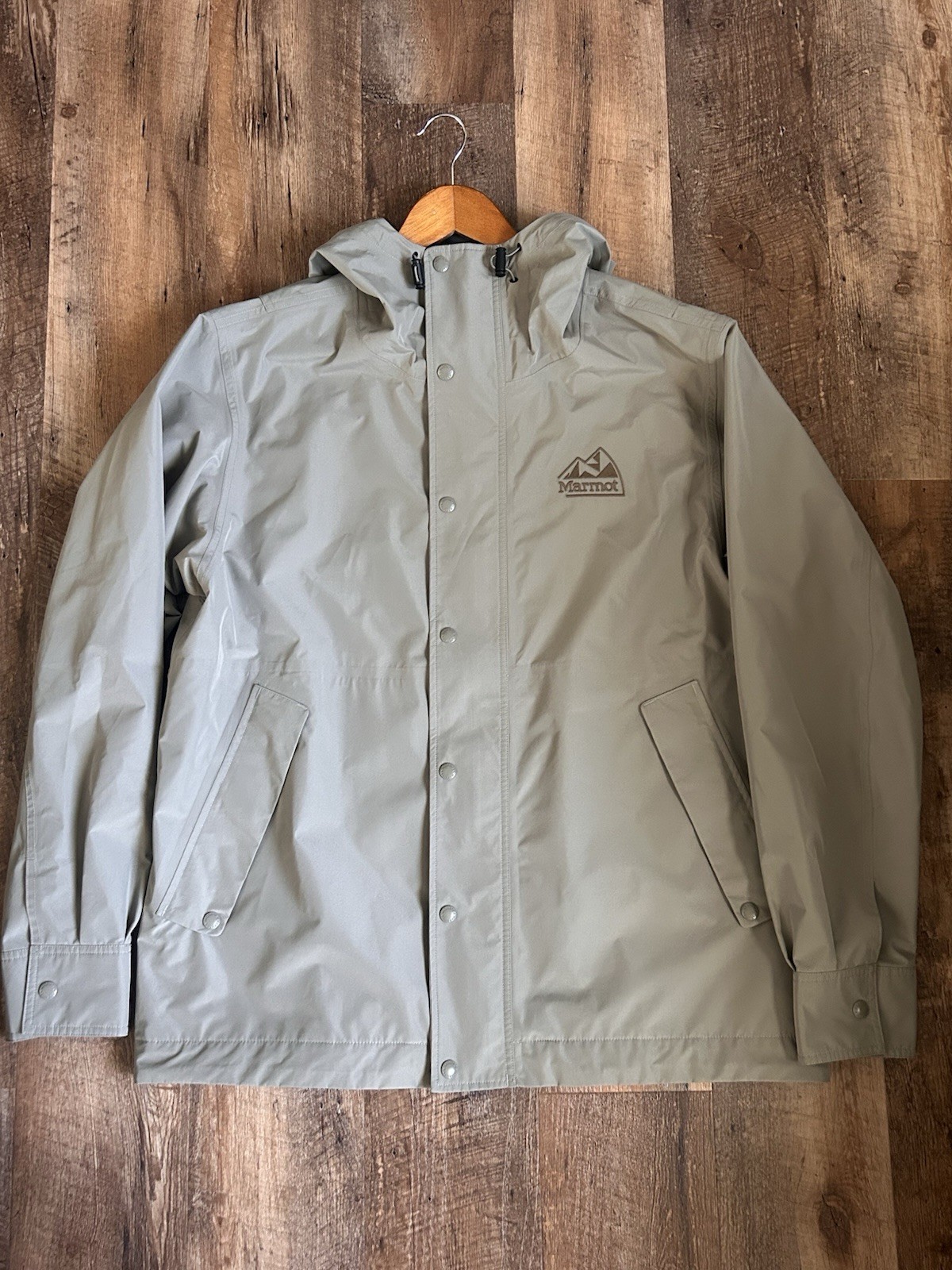 Marmot Men’s ‘78 All-Weather Parka Jacket Rain Hooded Vetiver  Size Medium NEW