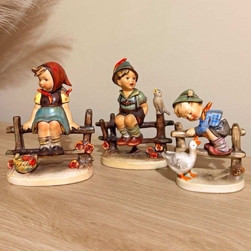 Goebel Hummel Lot of 3 Just Resting Wayside Harmony Barnyard Hero Vintage