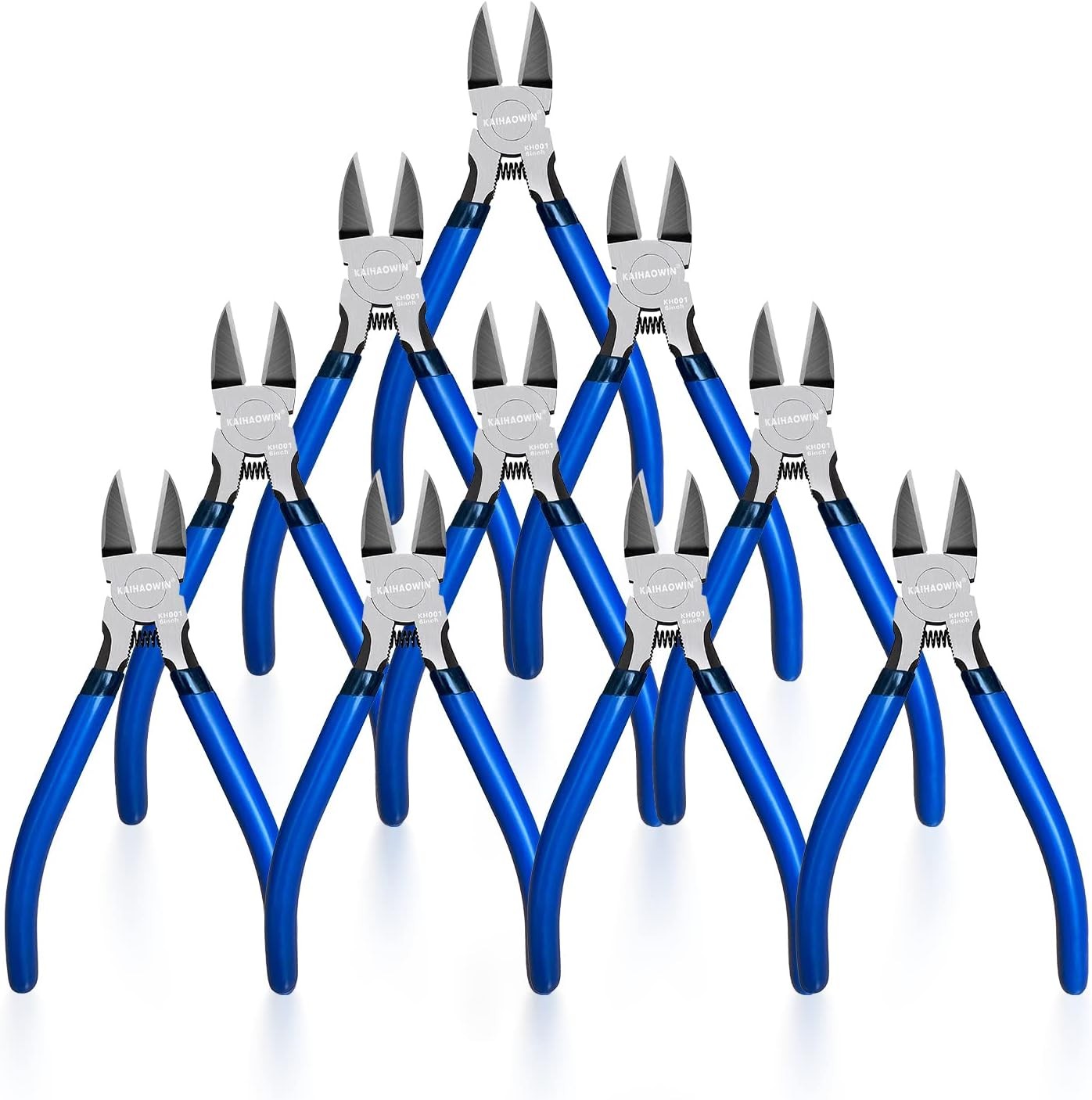 Wire Cutters 10 Pack, 6 inch Dikes Small Wire Cutters Flush Cutters Wire Snips