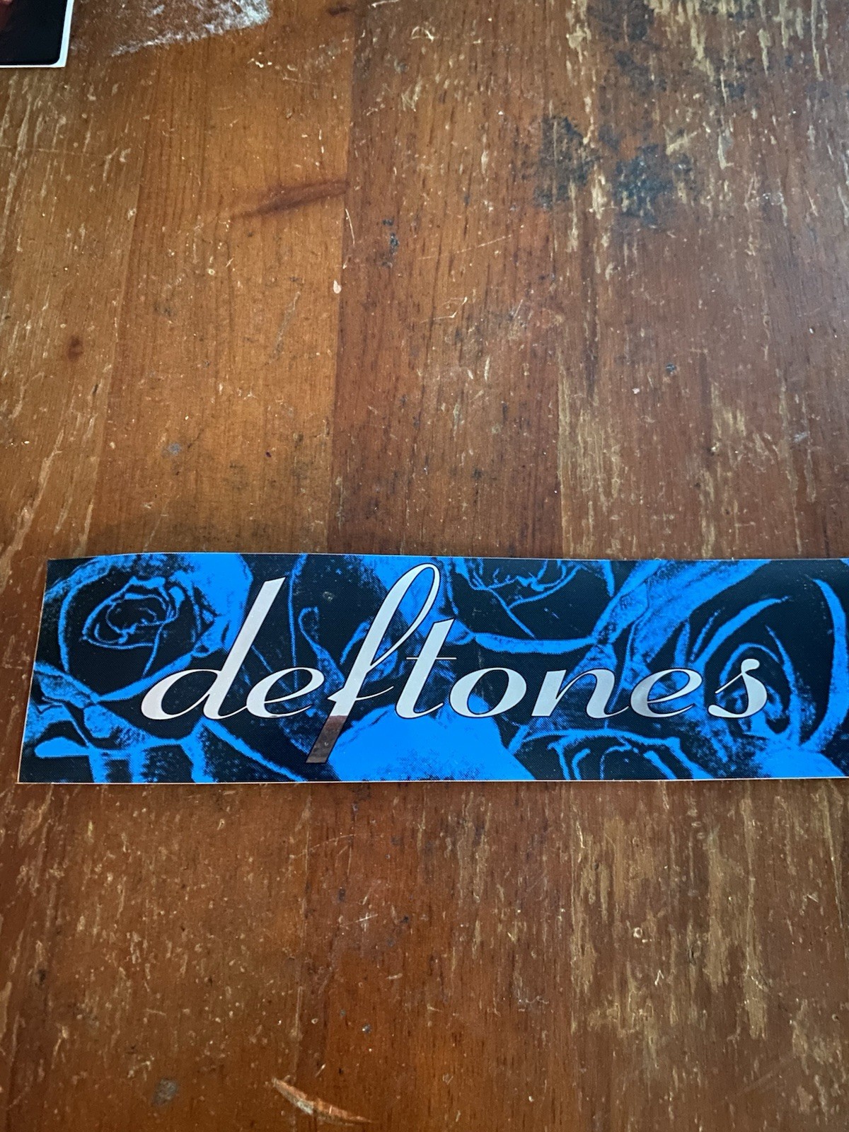 Deftones Blue/Black/Silver Promo Vinyl Sticker S/T Self Titled 2003 Deftones Blue/Black/Silver Promo Vinyl Sticker S/T Self Titled 2003