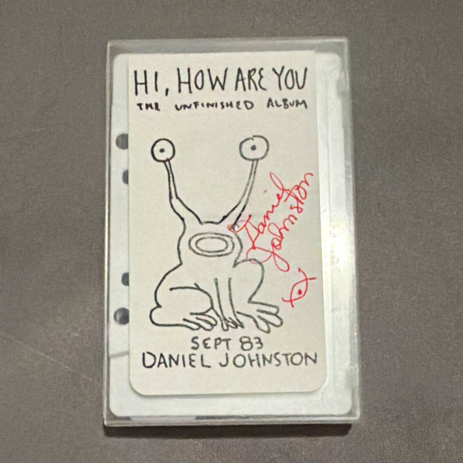 [SIGNED] Daniel Johnston Hi, How Are You: The Unfinished Album Cassette 1983