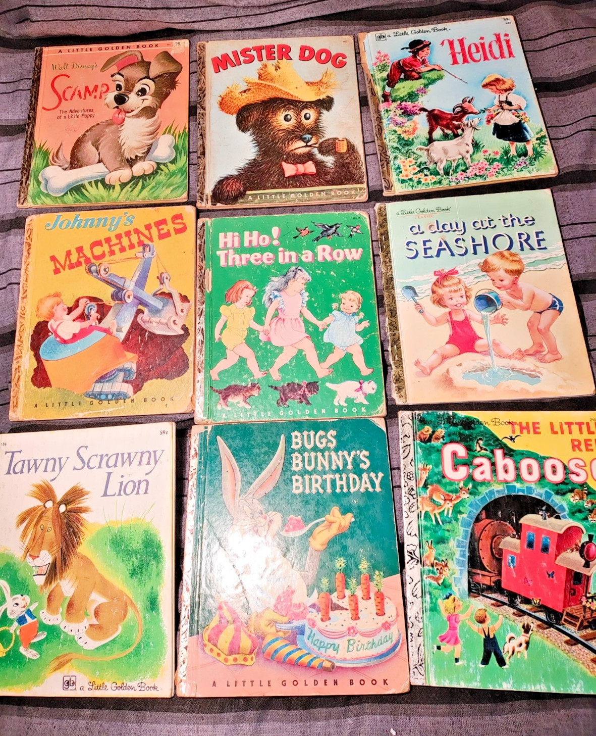 Lot 66 Vintage Little Golden Books1940s50s60s70s/1955 Smokey Bear 1972 Pinocchio