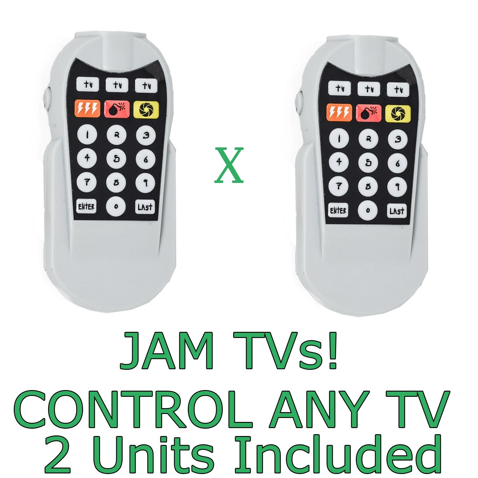 2 x Ninja Remote 2: Weaponized TV Jammer Prank Toy TV Gadget Toy tv be gone 2 x Ninja Remote 2: Weaponized TV Jammer Prank Toy TV Gadget Toy tv be gone