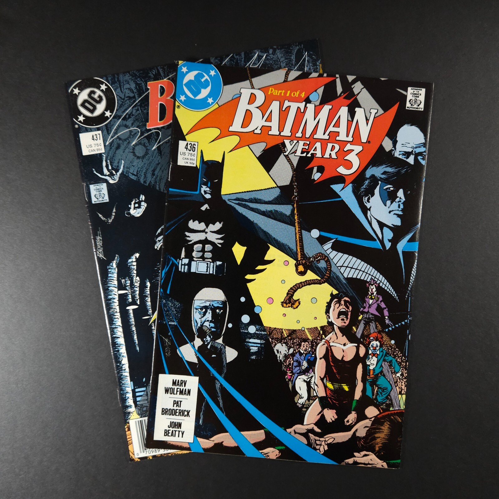 Batman #436 & 437 | DC 1989 | 1st Tim Drake | George Perez | High Grade Pair