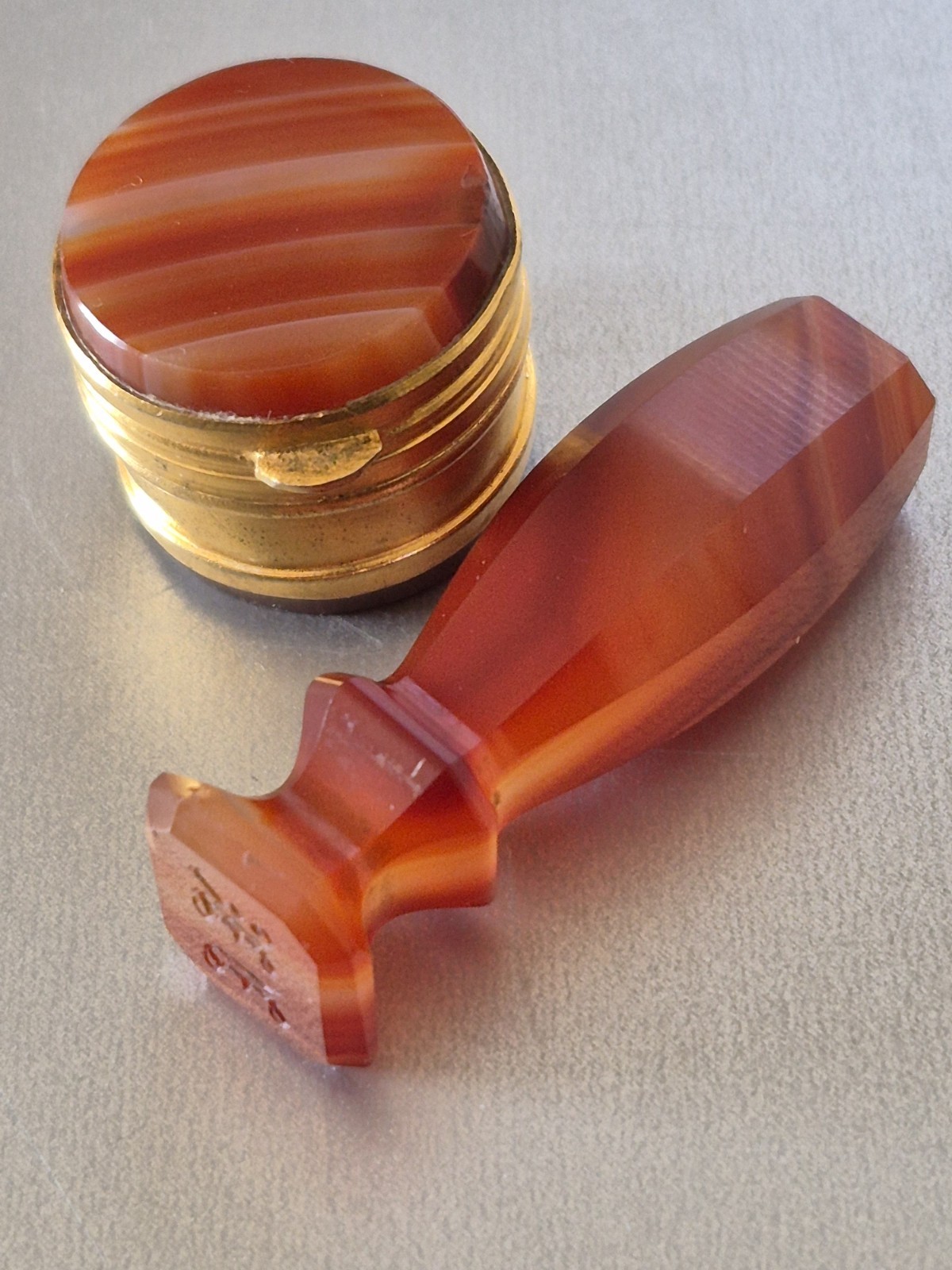 Antique Edwardian Stamp and snuff or ink box from prominent estate Antique Edwardian Stamp and snuff or ink box from prominent estate