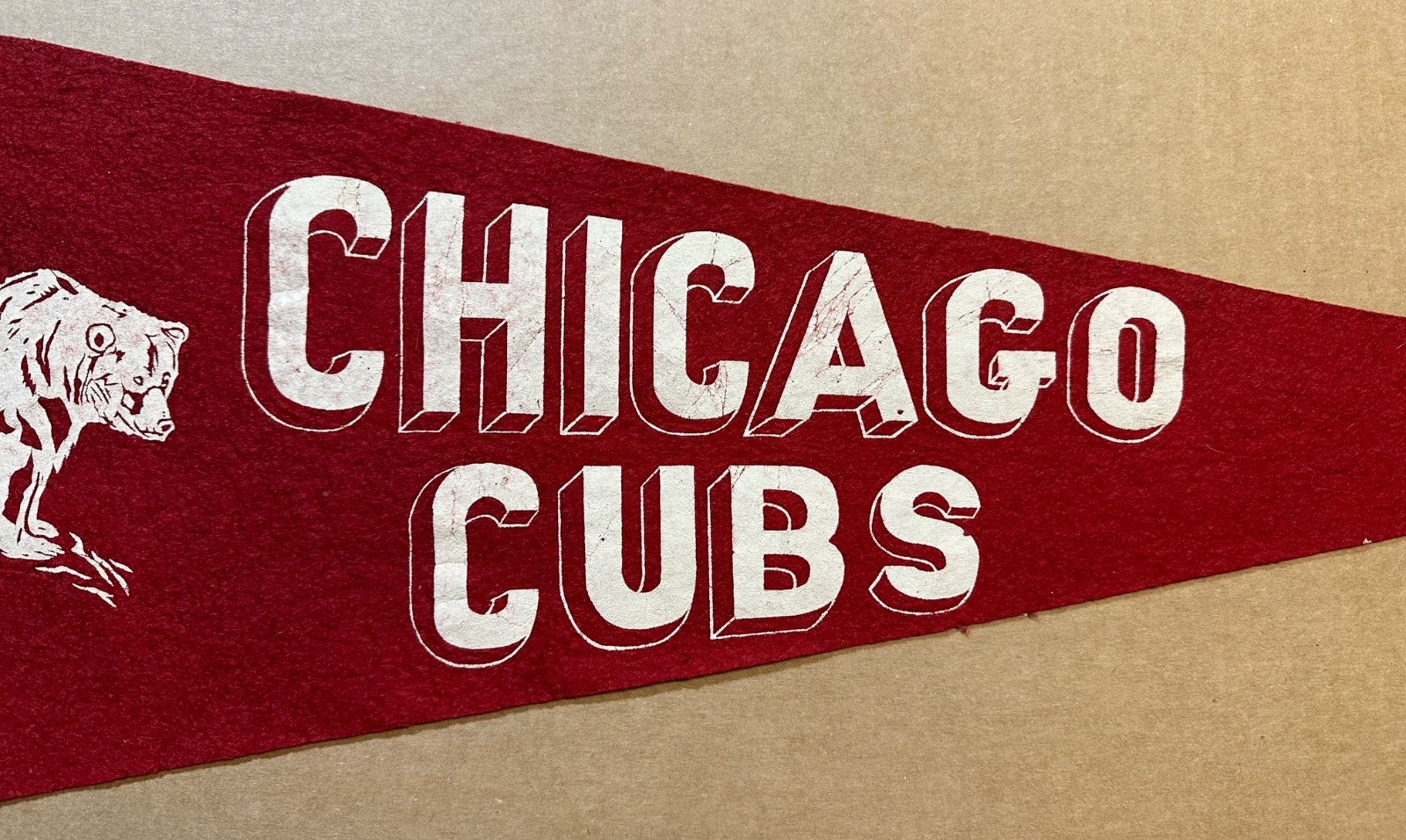 Vintage Chicago Cubs  Baseball Pennant