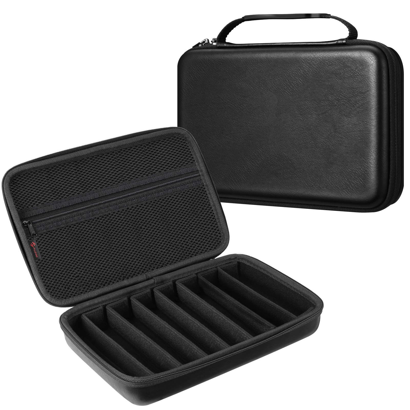 8-Slot Adjustable Compartments Hard EVA Eyeglasses Sunglasses Organizer Case Bag