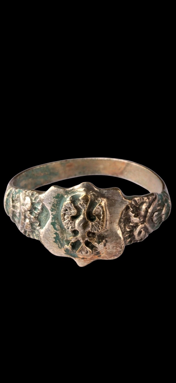 Ww1 Era Ring Unique Antique Rare Soldiers WWII Ww2 Central European Old