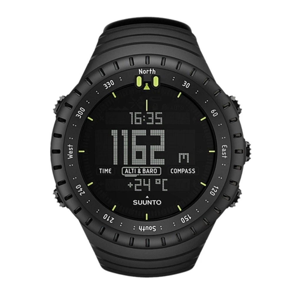 SUUNTO Core All Black Outdoor Sports Watch Resistant Altimeter 3 ATM Water