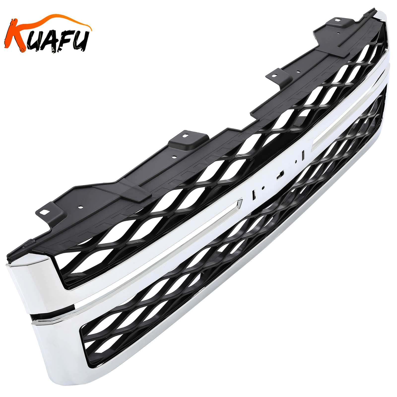 KUAFU Front Grille Assembly Chrome For 2011-14 Chevrolet Silverado 2500 3500 HD KUAFU Front Grille Assembly Chrome For 2011-14 Chevrolet Silverado 2500 3500 HD