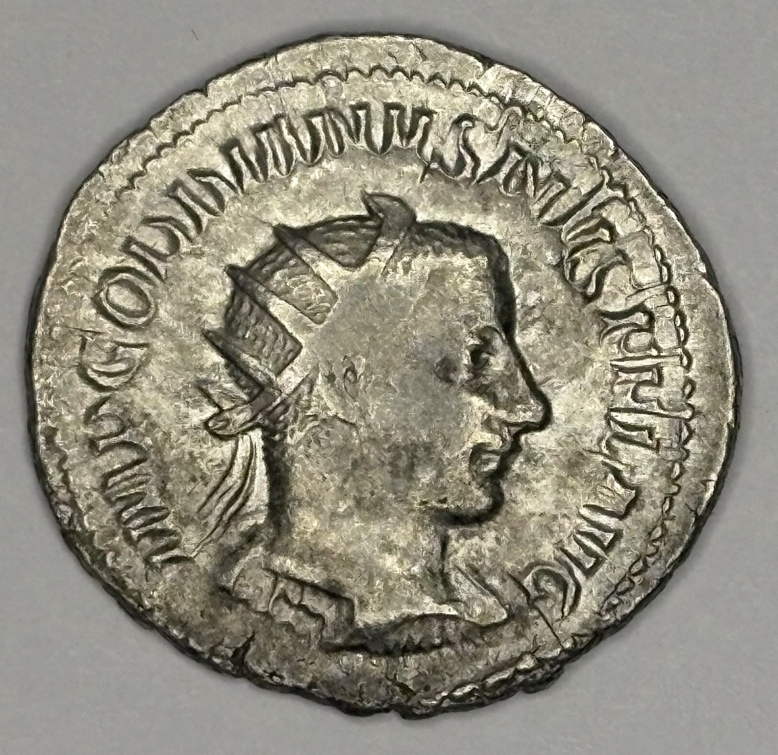 Gordian III Ancient Roman Silver Coin Antoninianus 238-9AD - Peace (Pax) Reverse