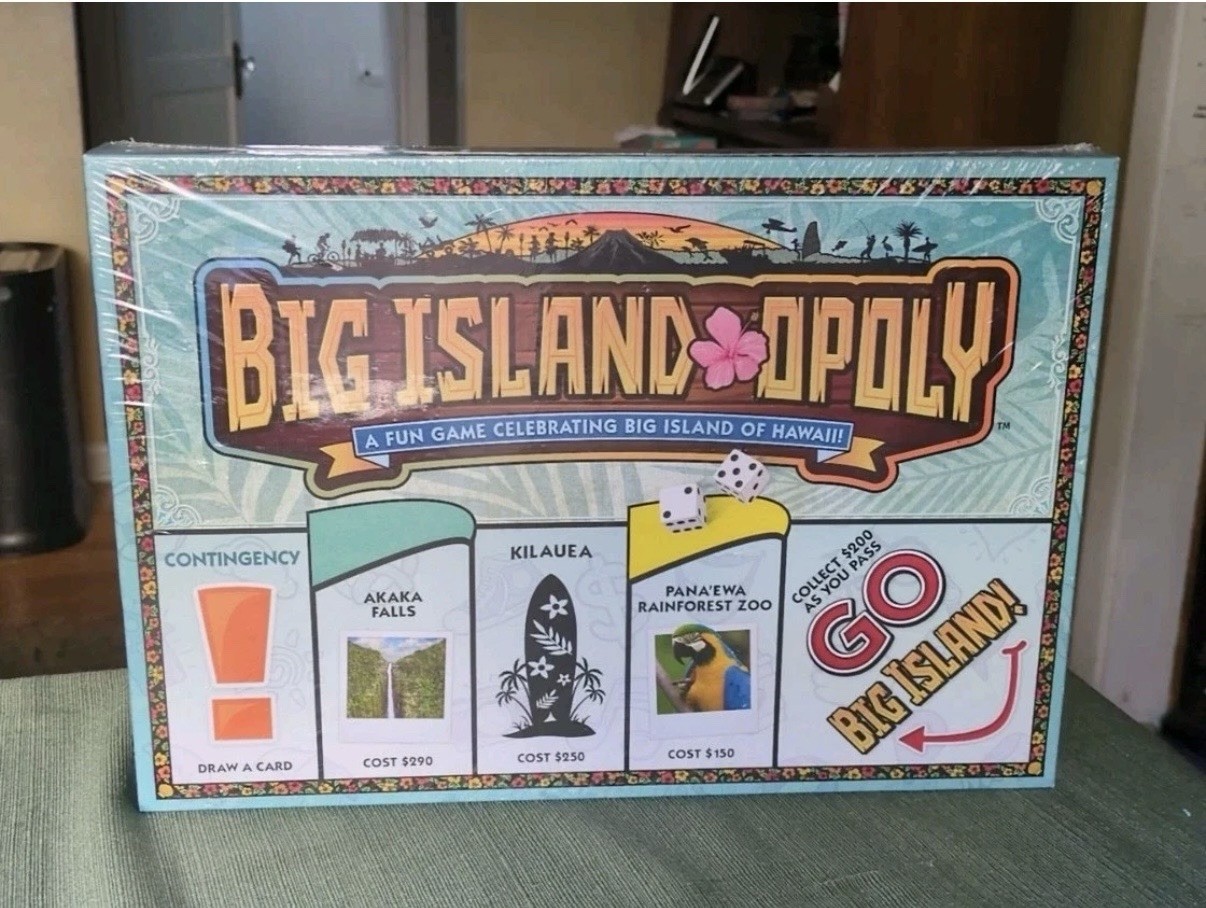 Big Island-Opoly, A Fun Game Celebrating Big Island of Hawaii.  Factory Sealed