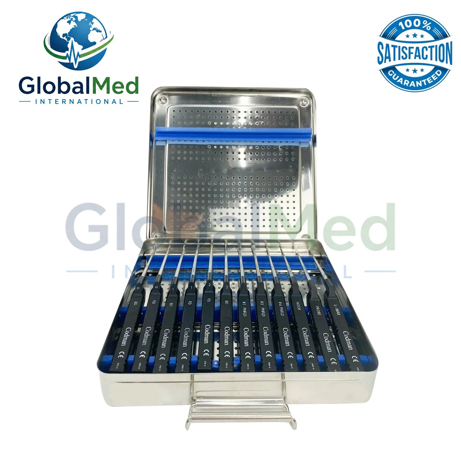 Lot Of 14 Codman Microdiscectomy Karlin Cervical Curettes Set With Tray