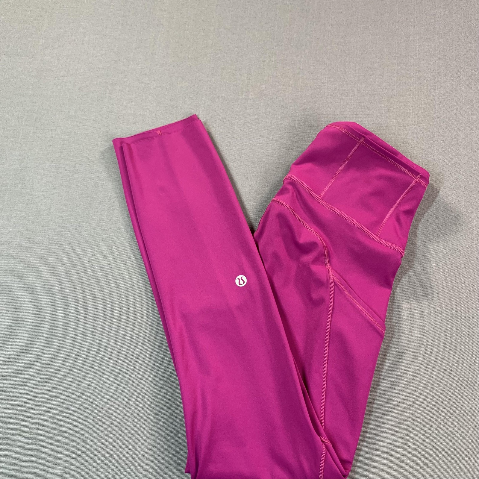 Lululemon Athletica Leggings Womens 4 Pink High Rise Ankle Pocket Yoga Running