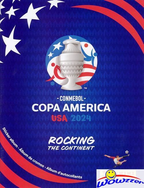 2024 Panini CONMEBOL COPA AMERICA USA HUGE 64 Page Collectors ALBUM-10 Stickers