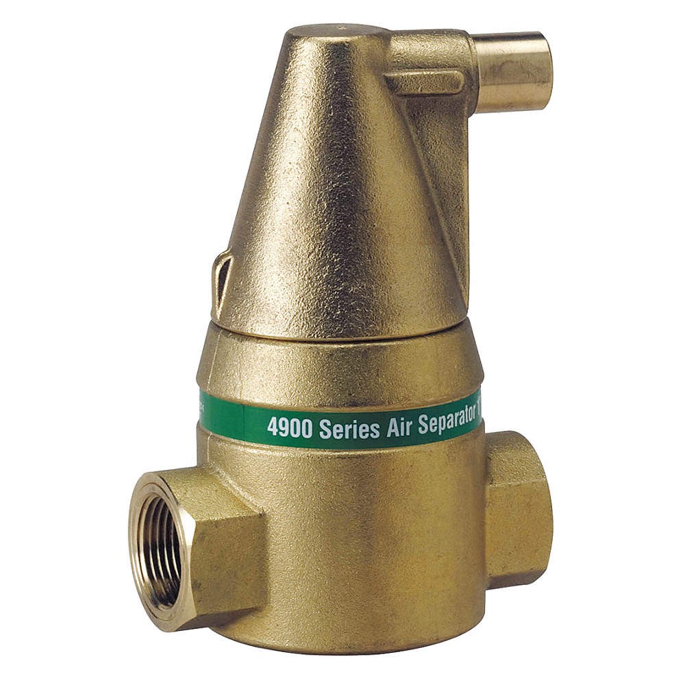 TACO 49-075T-2 Air Separator, Brass, 240F, 150 psi 20HJ63