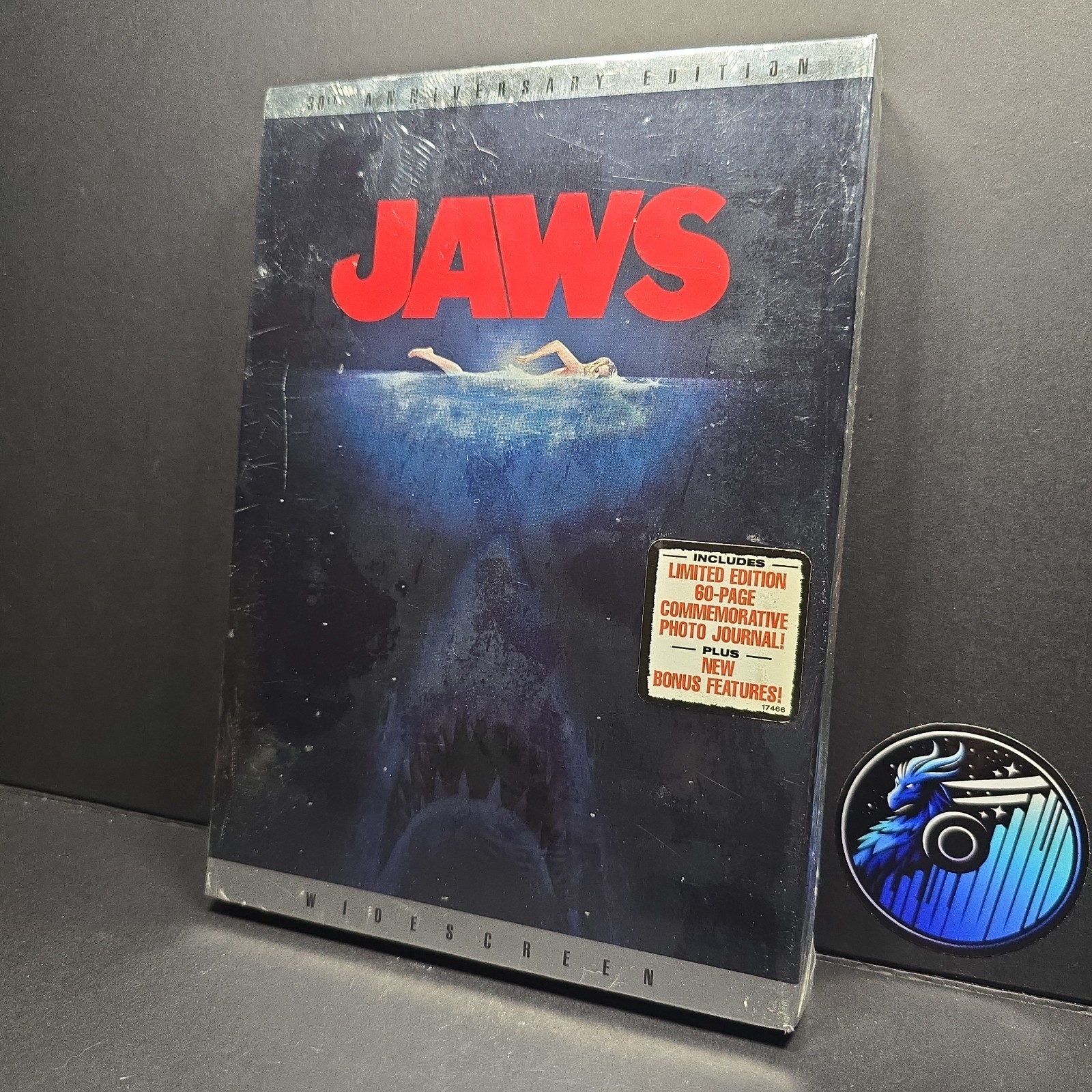 Jaws (30th Anniversary Edition DVD, 2005, 2-Disc Set, Widescreen w/ Book) NEW
