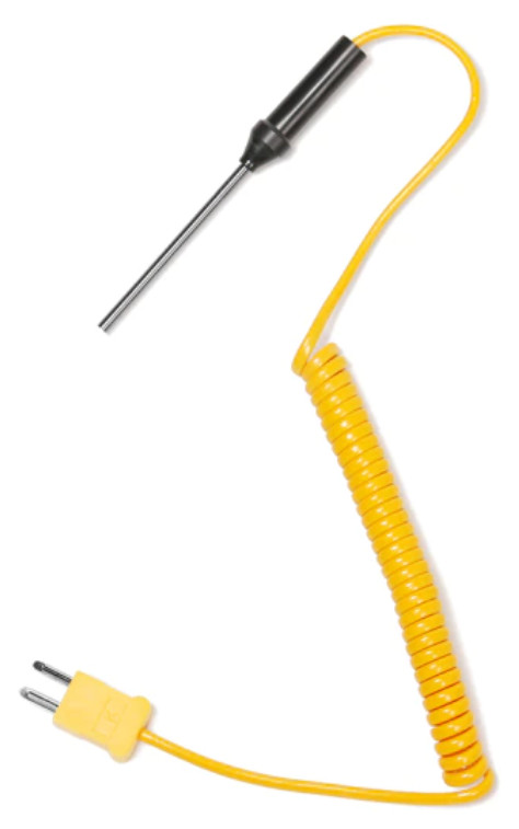 K-Type Thermocouple Probe Digital Thermometer Steel Sensor Spiral Cable 