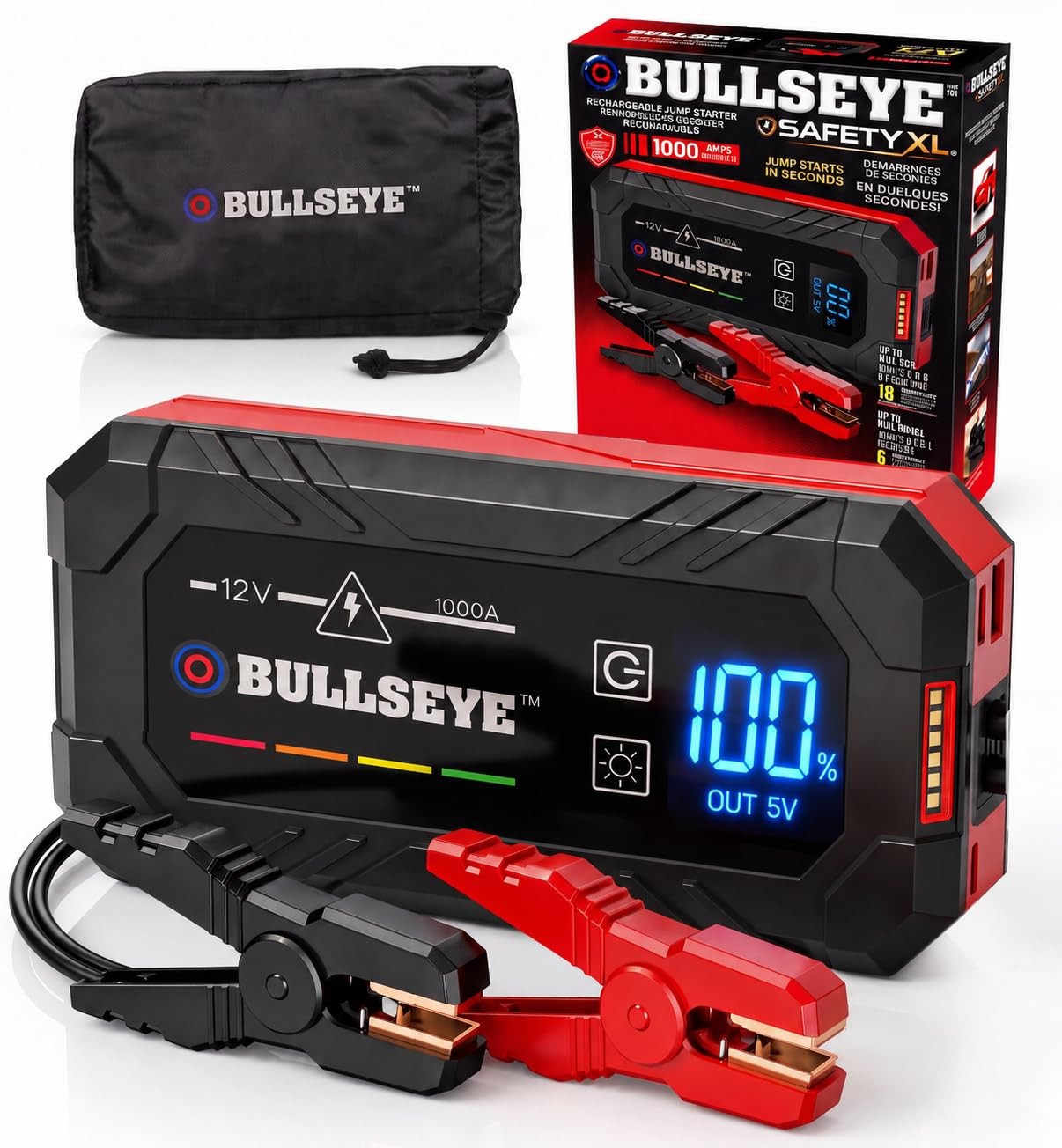 EMSON Bullseye Jump Starter 6825 1000A Portable 12V Universal Fit Automotive
