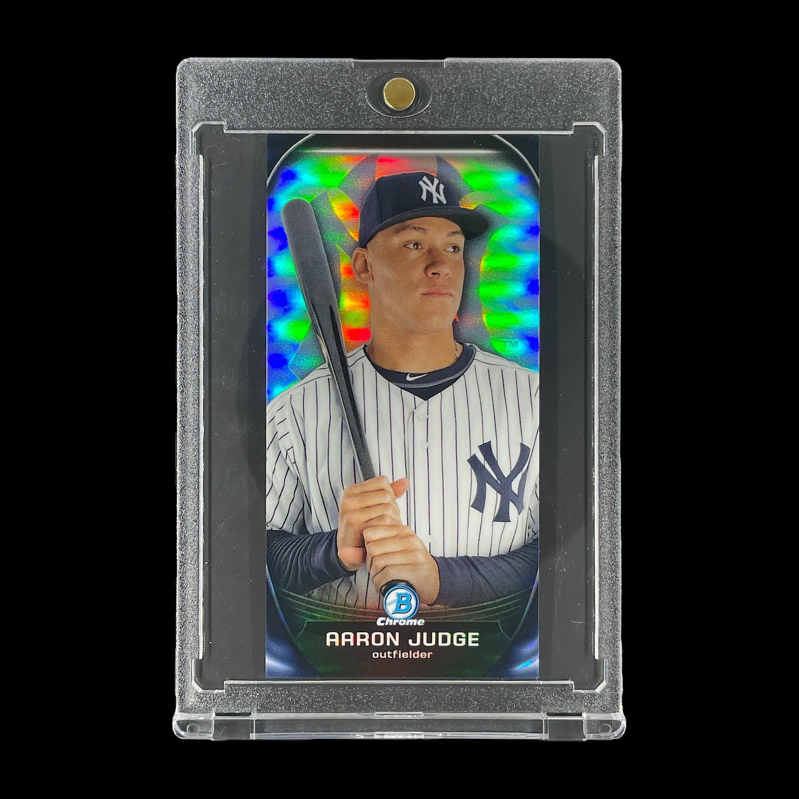 AARON JUDGE ROOKIE BLACK DIE CUT REFRACTOR CARD 2015 Bowman Chrome - Yankees