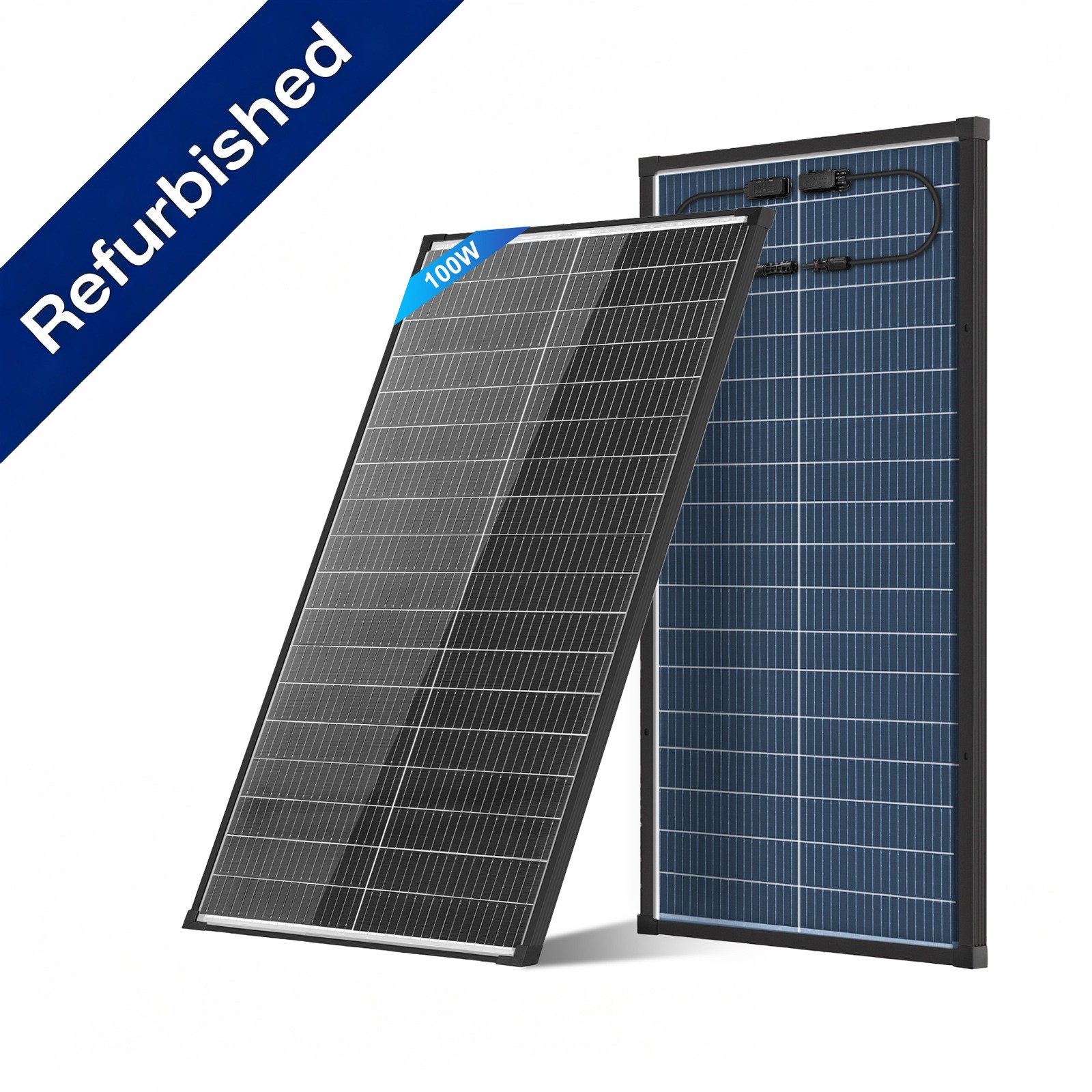 AeternaSol Bifacial 100W Solar Panel N-Type Mono Home RV Off-Grid Refurbished