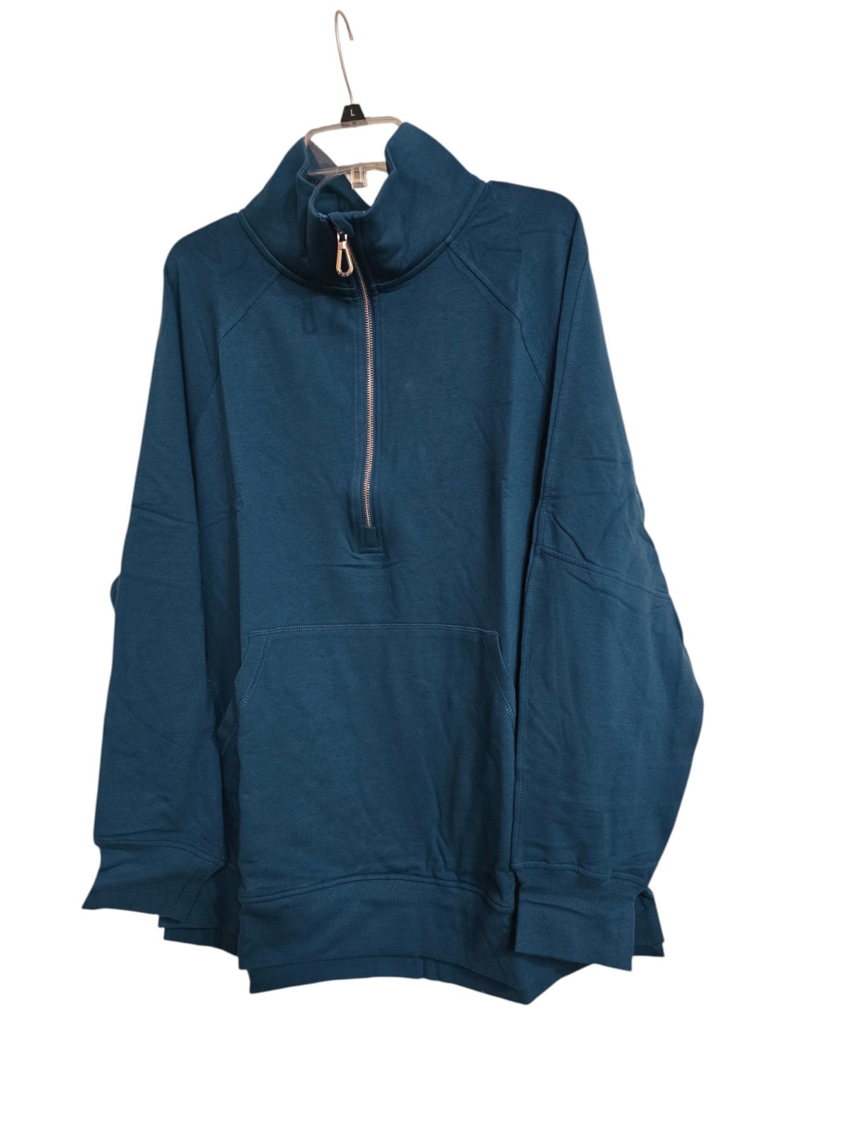 Tru by Torrid Women\'s Plus Size Blue Long Sleeve Zipper Front Top Size 2X Tru by Torrid Women\'s Plus Size Blue Long Sleeve Zipper Front Top Size 2X