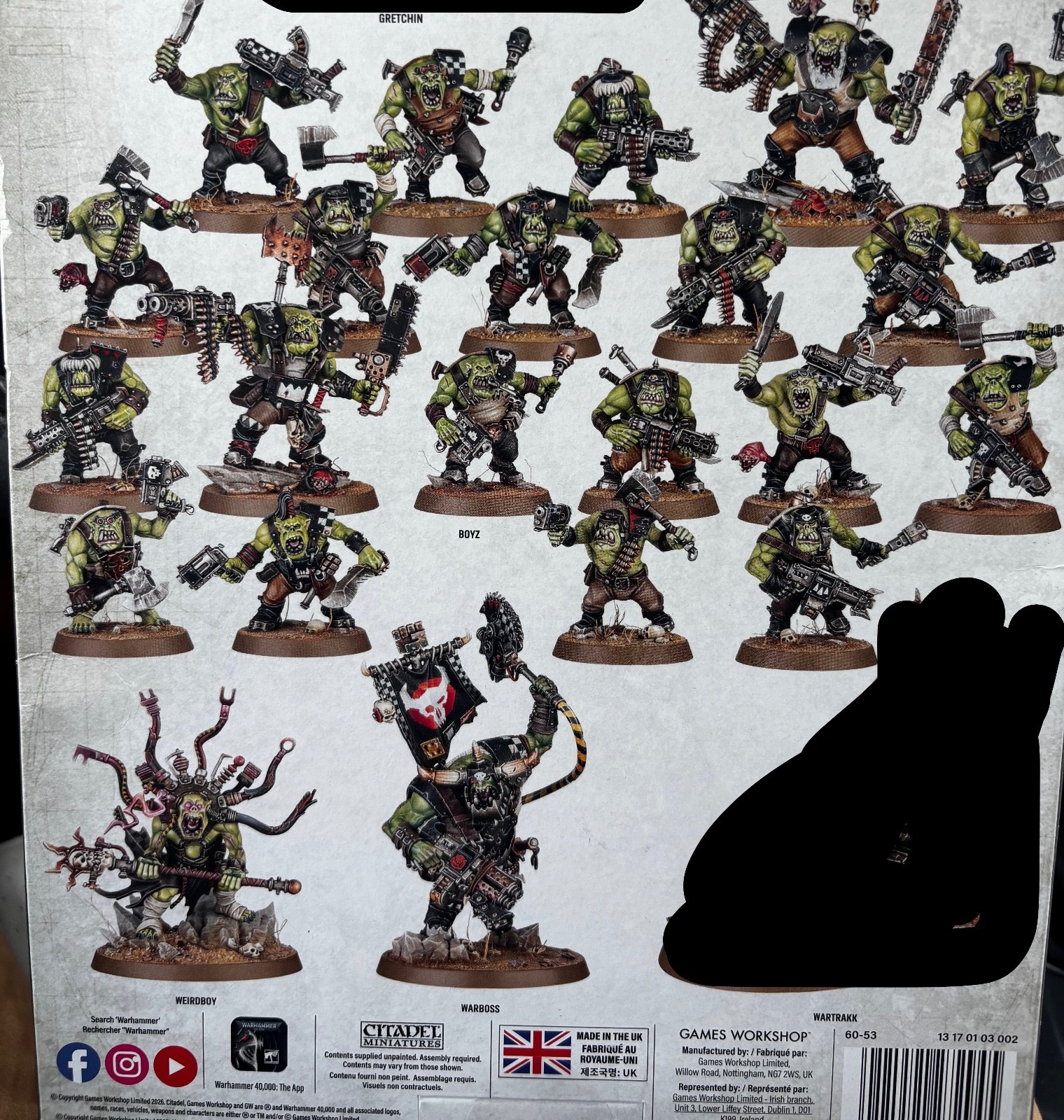 armageddon battalion: just Orks Boyz and Nobz , Warboss and weird boy