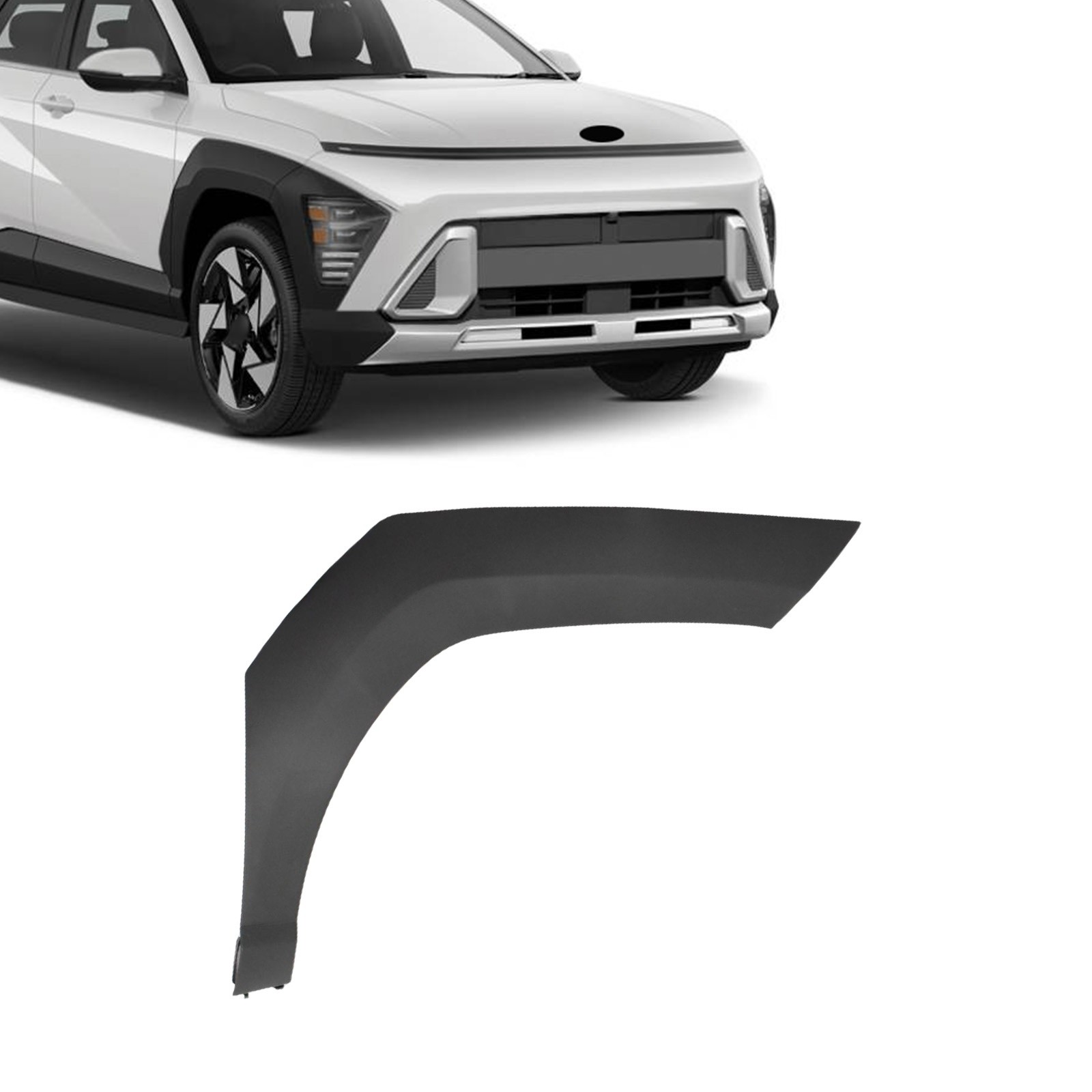 Fits 2024-26 Hyundai Kona Front Fender Wheel Molding Right Passenger Side