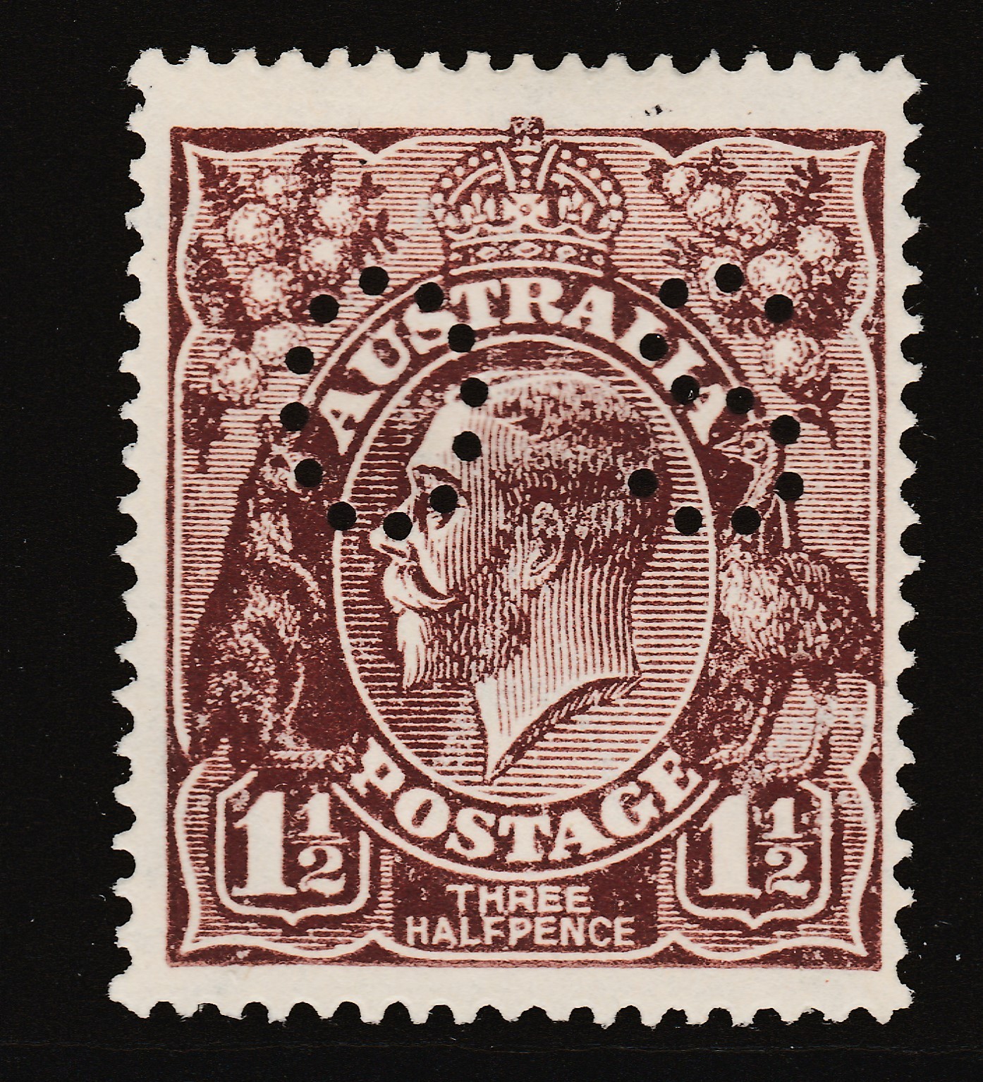 1919 KGV 1½d 