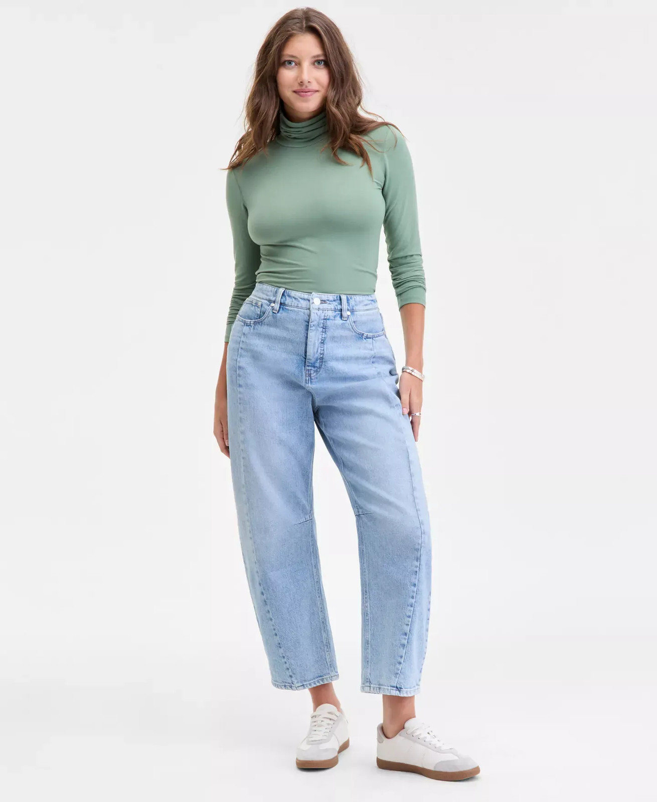 On 34th Women\'s Jeans Sz 12 Cropped Grey Dusk- Textured Leopard