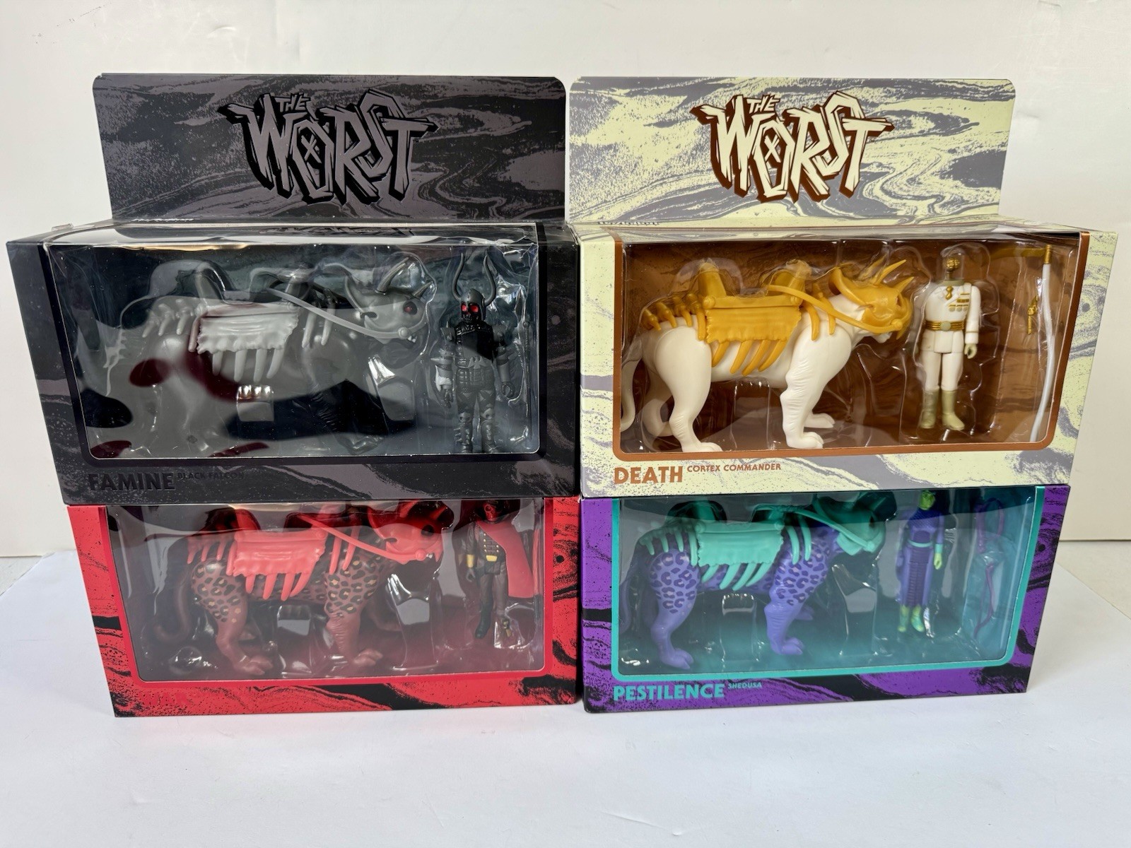 Super7 ReAction The Worst Four Worstmen of the Apocalypse Set of 4 NEW