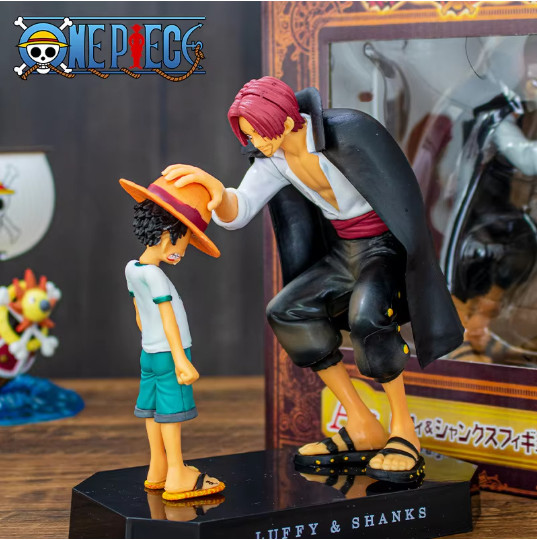 18cm One Piece Monkey D Luffy Four Emperors Shanks Straw Hat PVC Action Figure ( 18cm One Piece Monkey D Luffy Four Emperors Shanks Straw Hat PVC Action Figure (