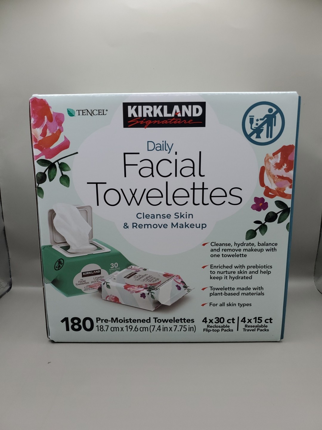 Kirkland Signature Daily Facial Towelettes Makeup Remov 180Ct US SELLER BB 02/28 Kirkland Signature Daily Facial Towelettes Makeup Remov 180Ct US SELLER BB 02/28