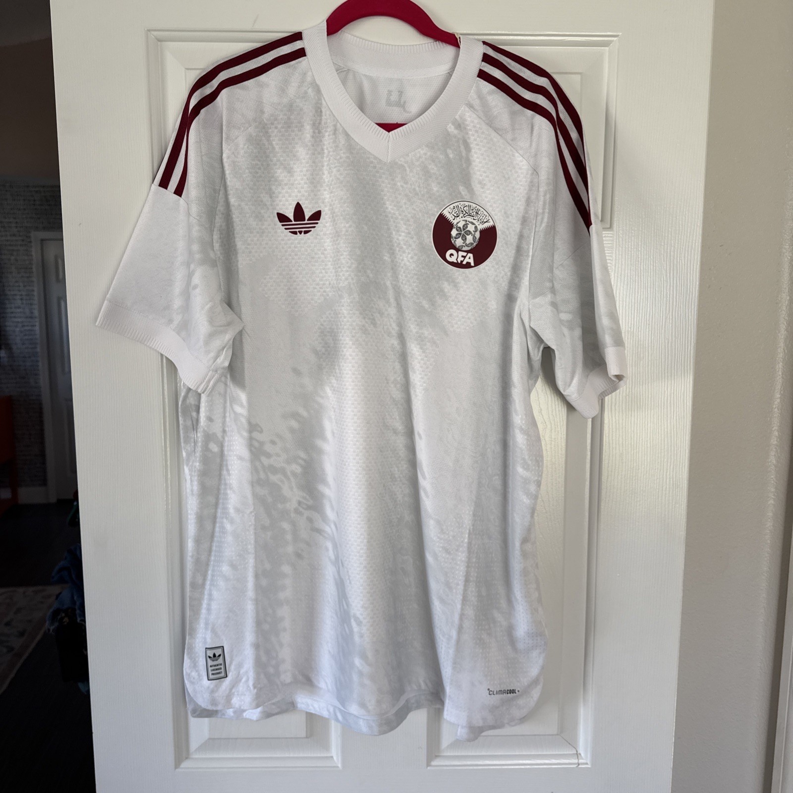  adidas Authentic Qatar QFA National Away Jersey Player Version KF0839 $150