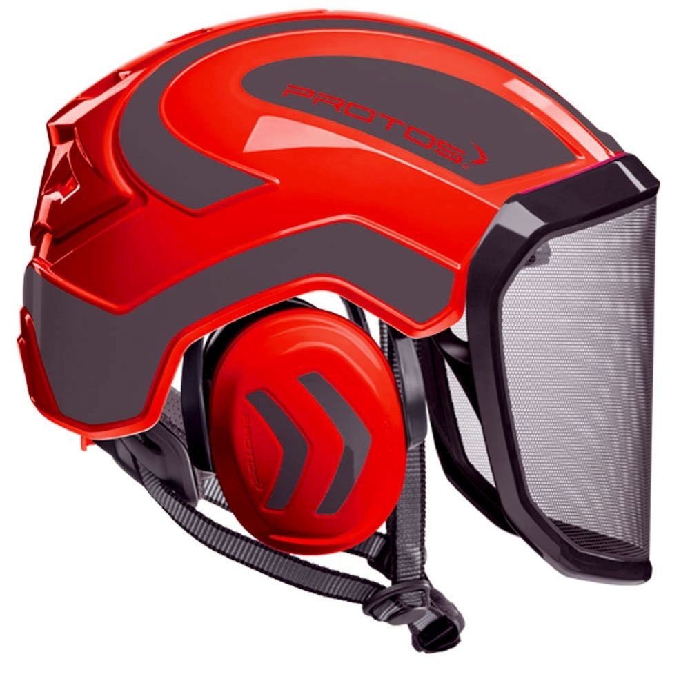 PROTOS Helmet Red & Grey Pfanner Protos Integral Arborist Helmet PROTOS Helmet Red & Grey Pfanner Protos Integral Arborist Helmet
