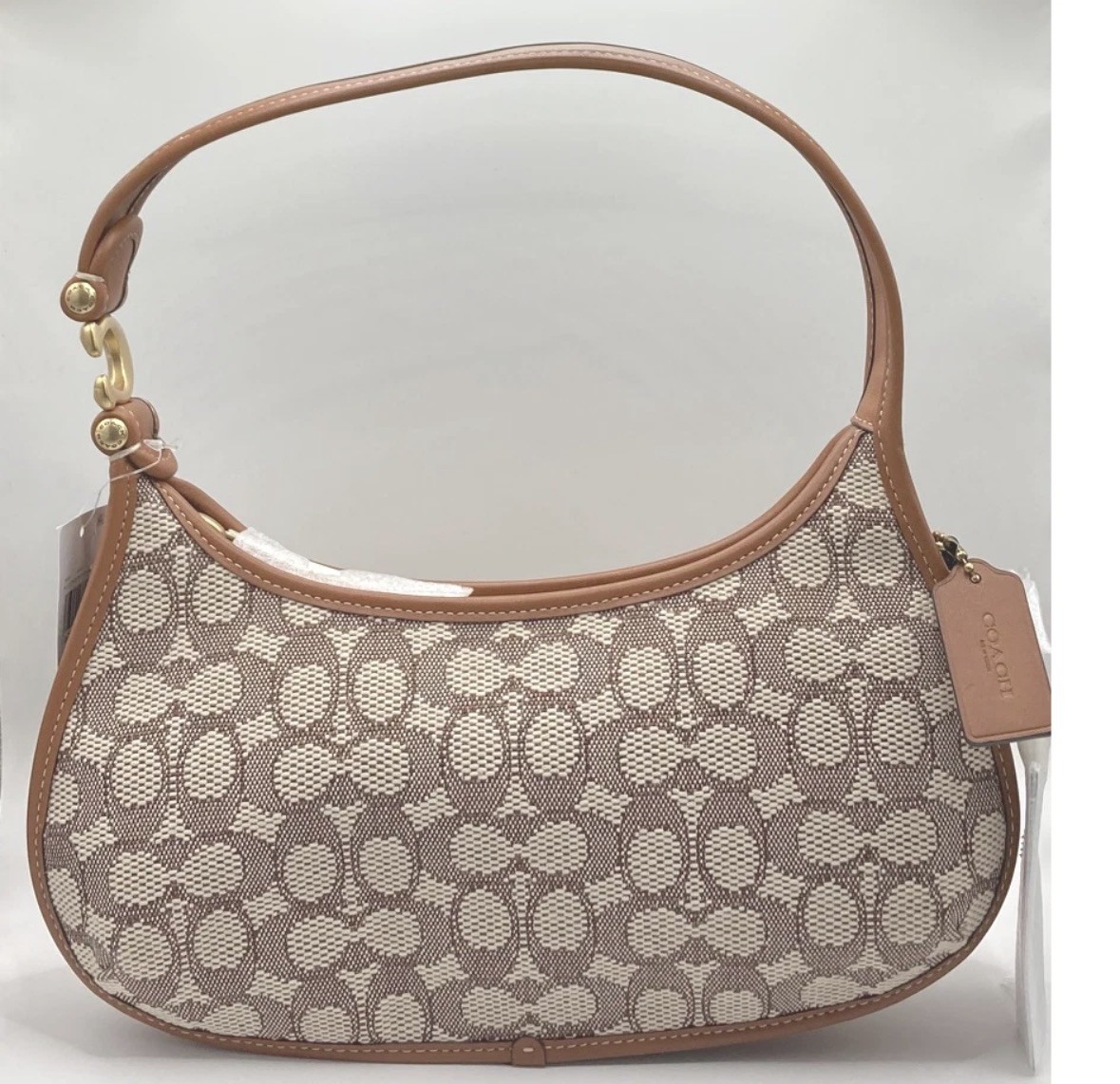 NWT Coach CM558 Eve Shoulder Bag In Signature Textile Jacquard NWT Coach CM558 Eve Shoulder Bag In Signature Textile Jacquard
