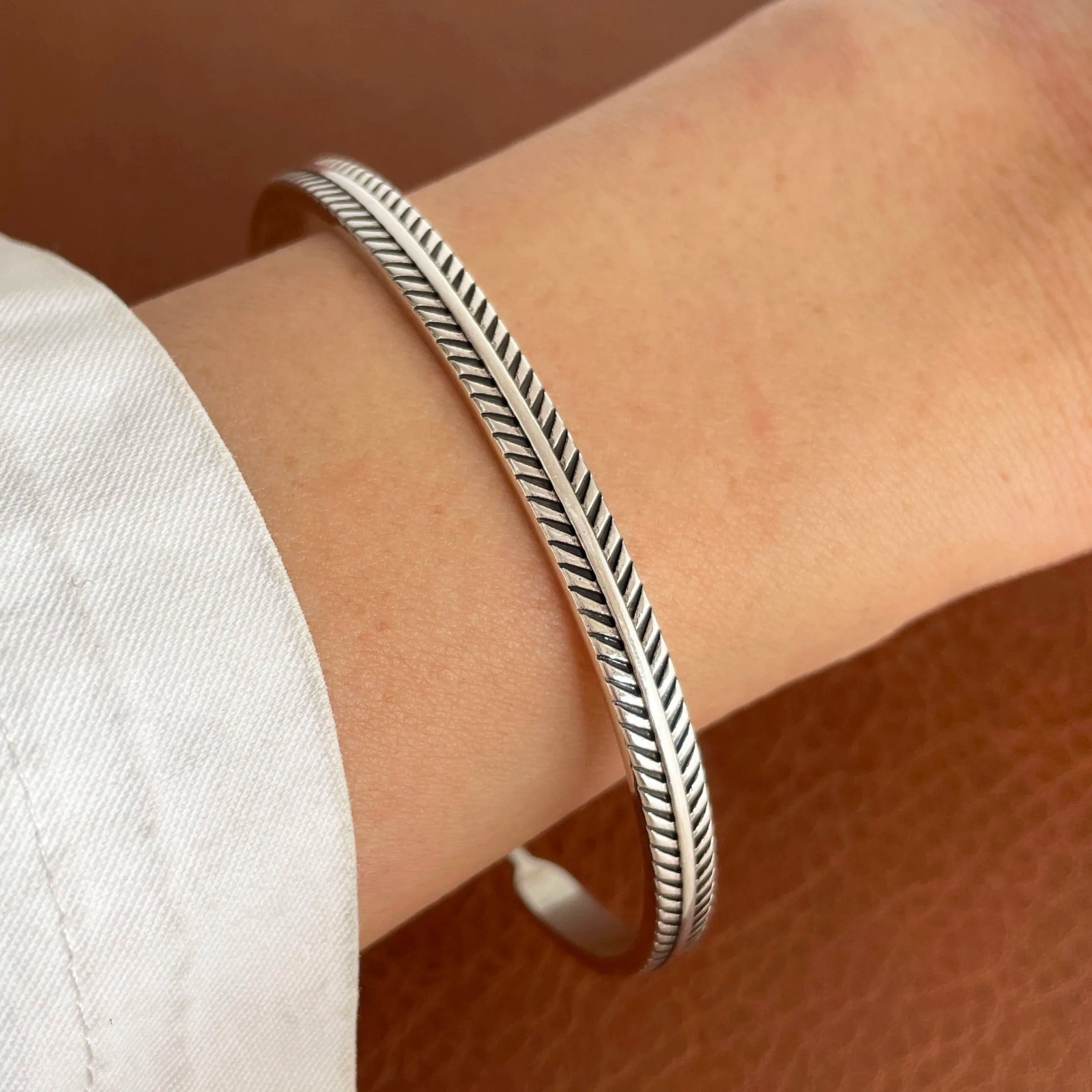 925 Sterling Silver Black Stone Bracelet for Women, Vintage Handmade Jewelry Gif