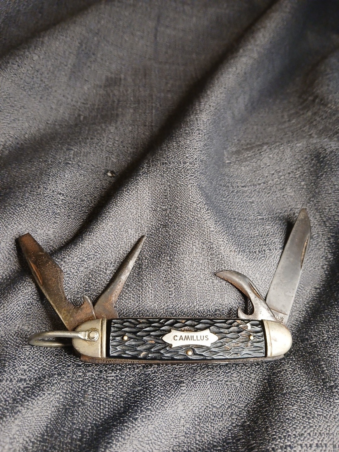 Camillus #99 Pocket Knife 4 Blade Stag Horn Handle 1960's Camillus #99 Pocket Knife 4 Blade Stag Horn Handle 1960's