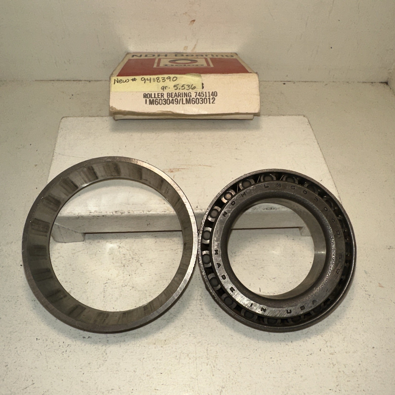 Lot Of 1 - NOS- OEM GM Rear End Bearing- #9418390 - Camaro 1967-1969.