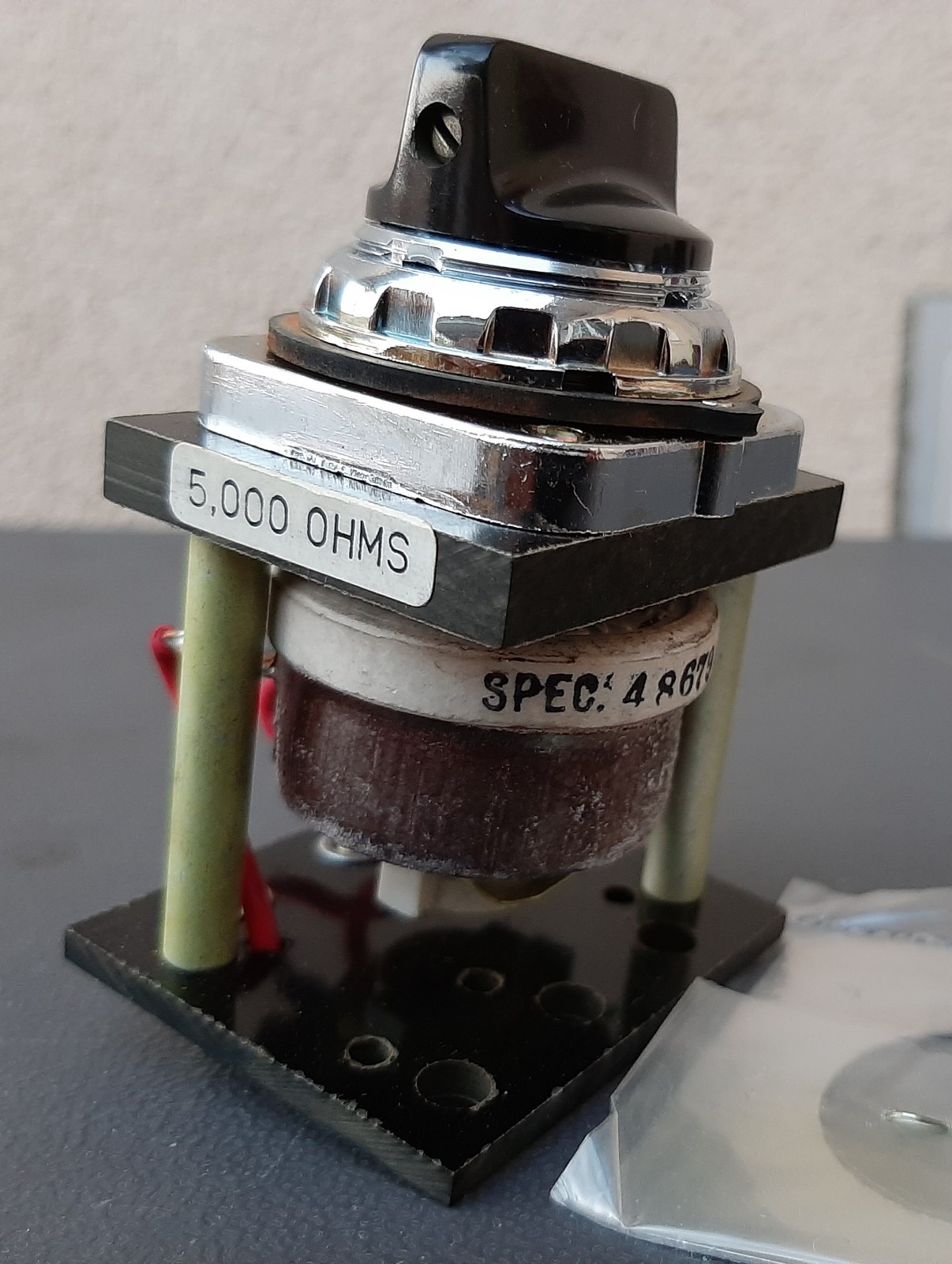 FURNAS/SIEMENS 52MA3B12 Heavy Duty Potentiometer 500VAC/DC, 5000 OHMS