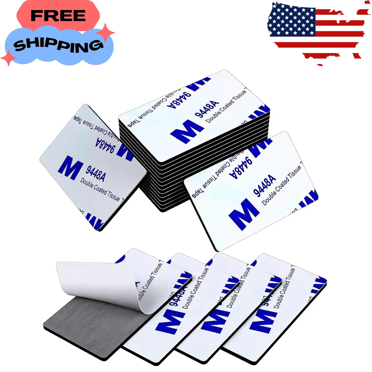 56Pcs Heavy Duty Double Sided Adhesive Foam Pads 3mm Thick Waterproof Mounting 56Pcs Heavy Duty Double Sided Adhesive Foam Pads 3mm Thick Waterproof Mounting
