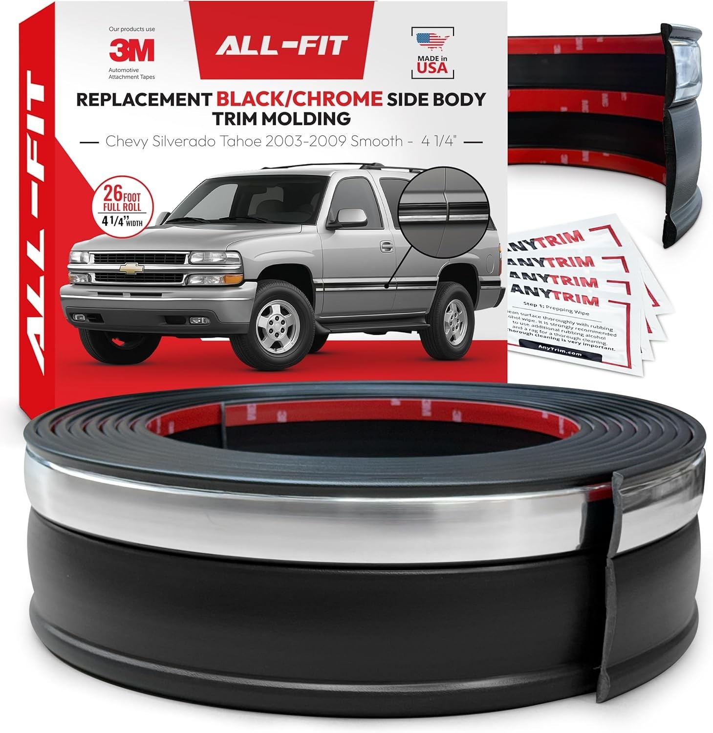 ALL-FIT Black/Chrome 4 1/4